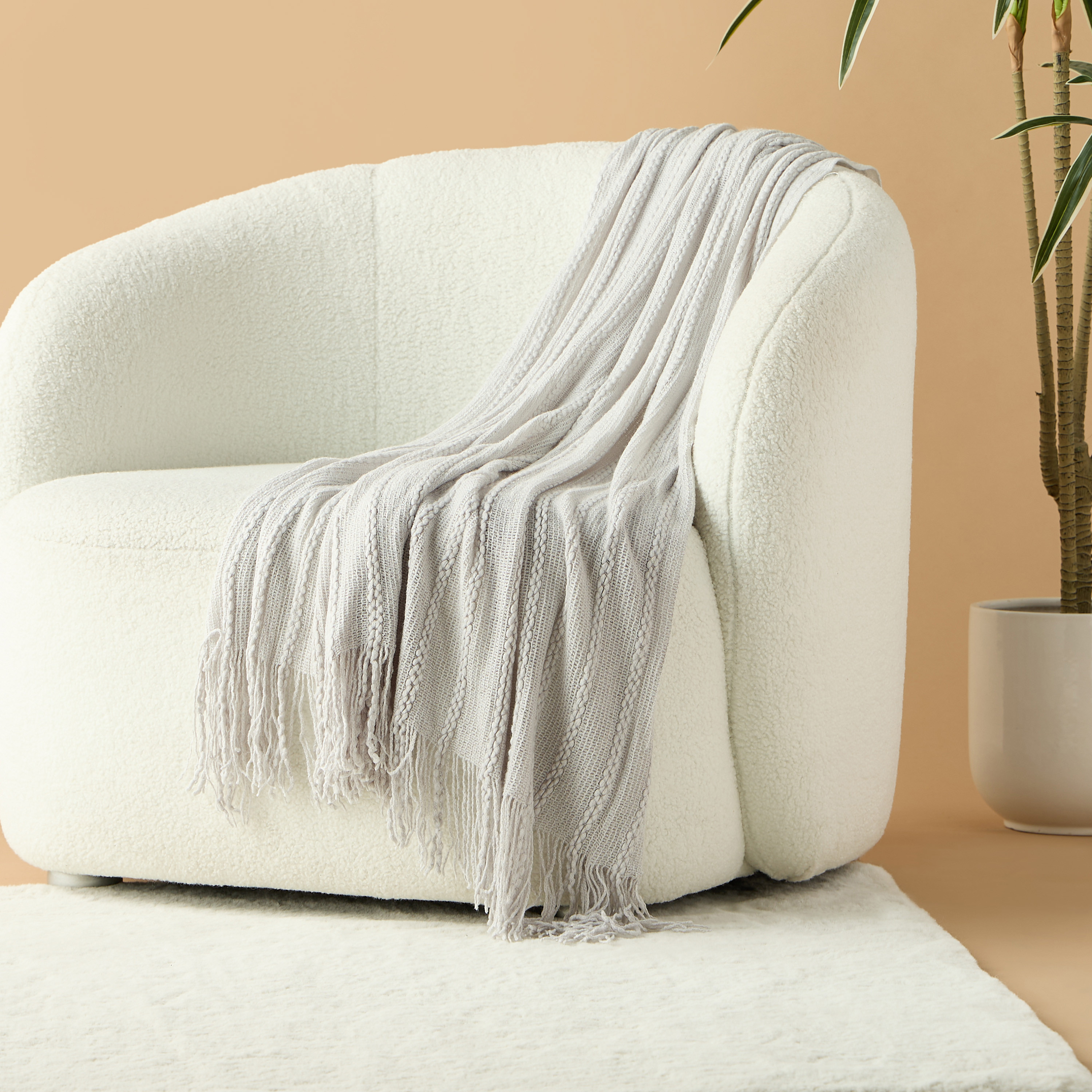 Textured Acrylic Throw - 127x152 cm-household-cushionsandthrows-throwsandblankets-throws-image-1