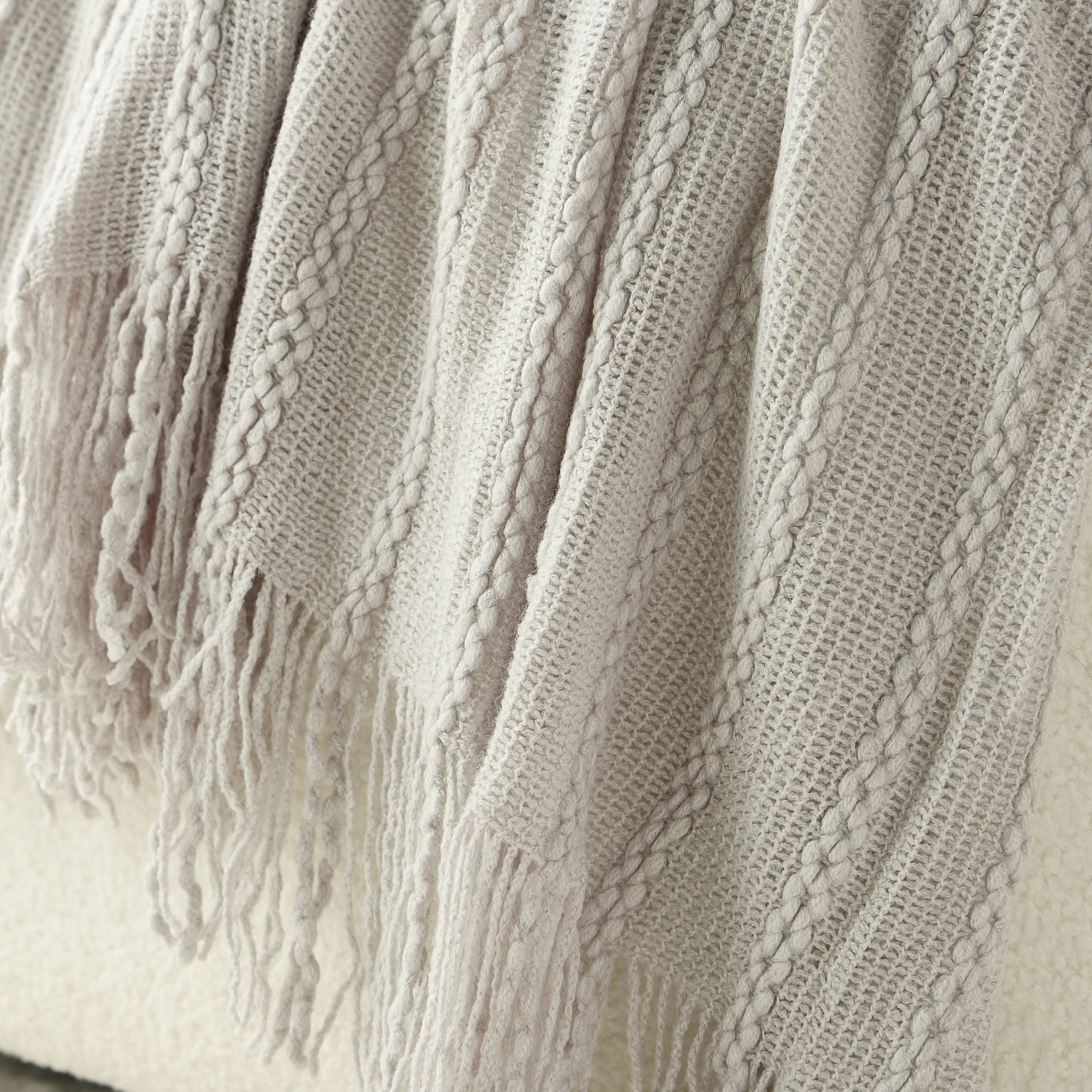 Textured Acrylic Throw - 127x152 cm-household-cushionsandthrows-throwsandblankets-throws-image-2