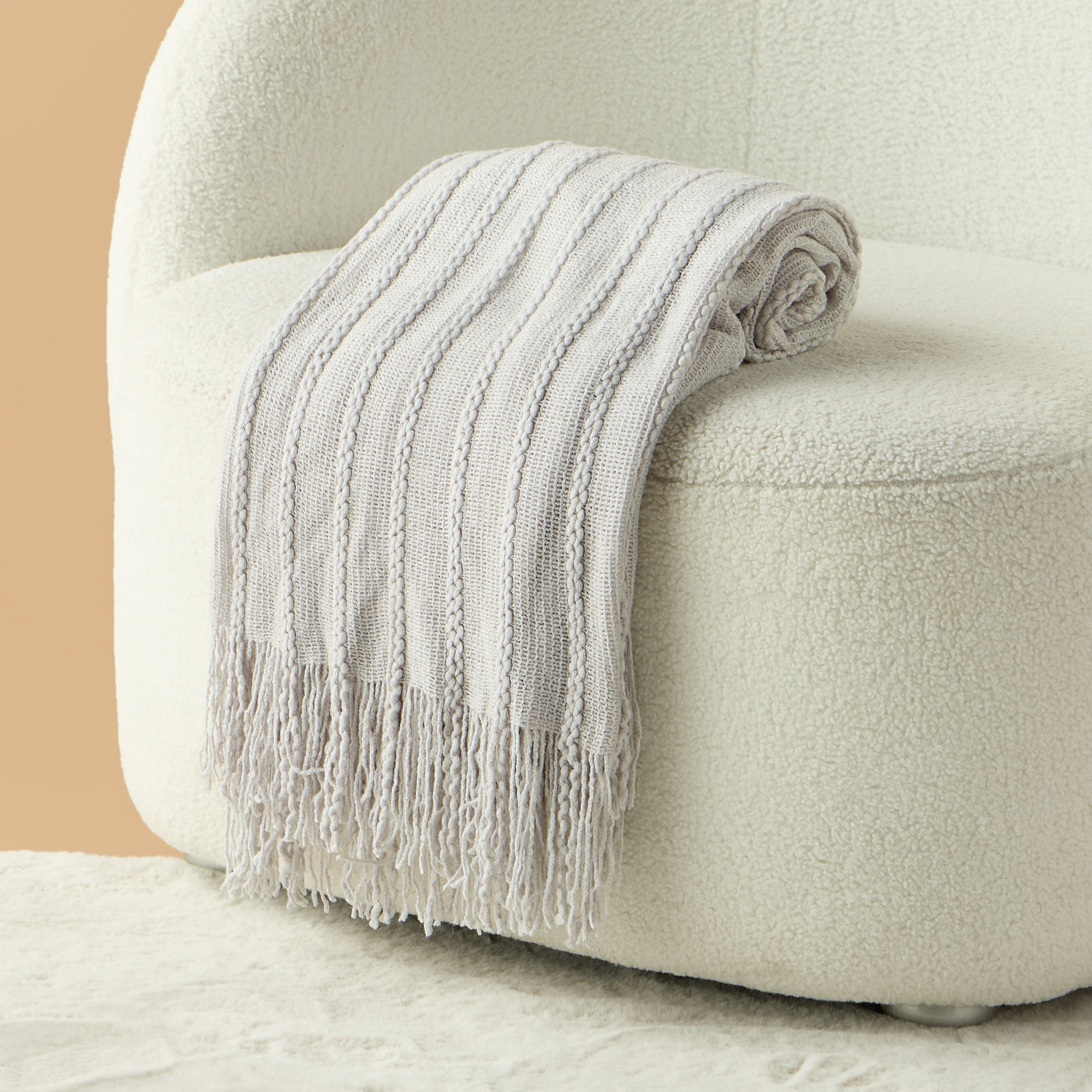 Textured Acrylic Throw - 127x152 cm-household-cushionsandthrows-throwsandblankets-throws-image-4
