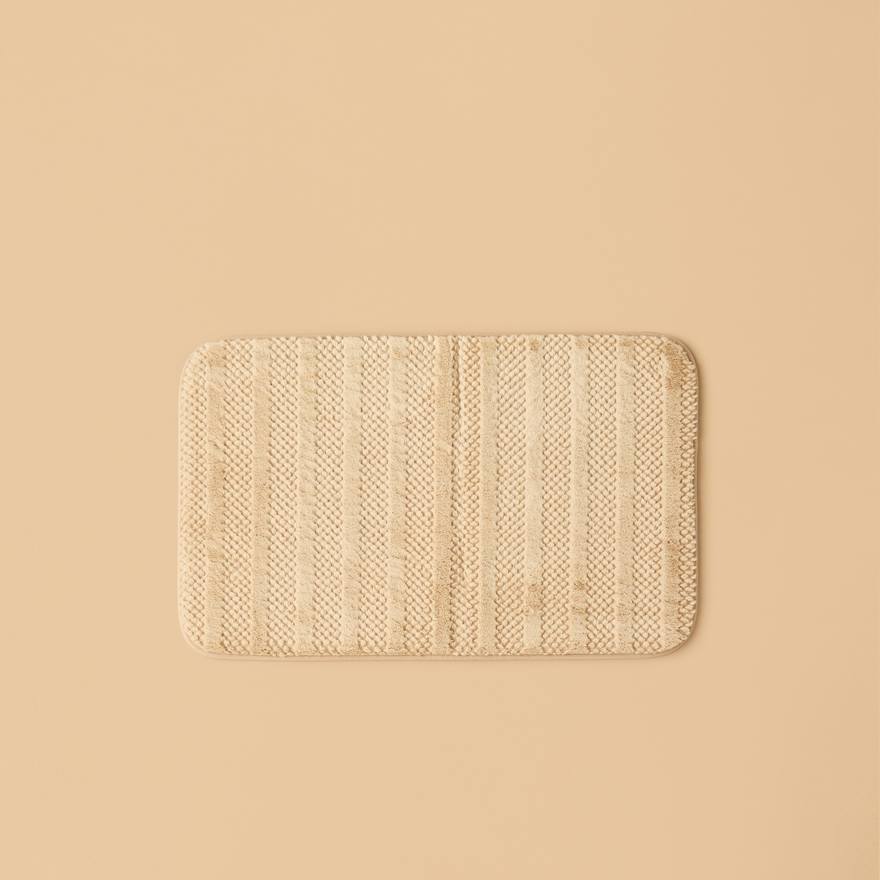 طقم سجاد حمّام إسفنجي بارز الملمس من قطعتين - 50x80 سم-household-bathandlaundry-bathlinen-bathmatsandtubmats-image-2