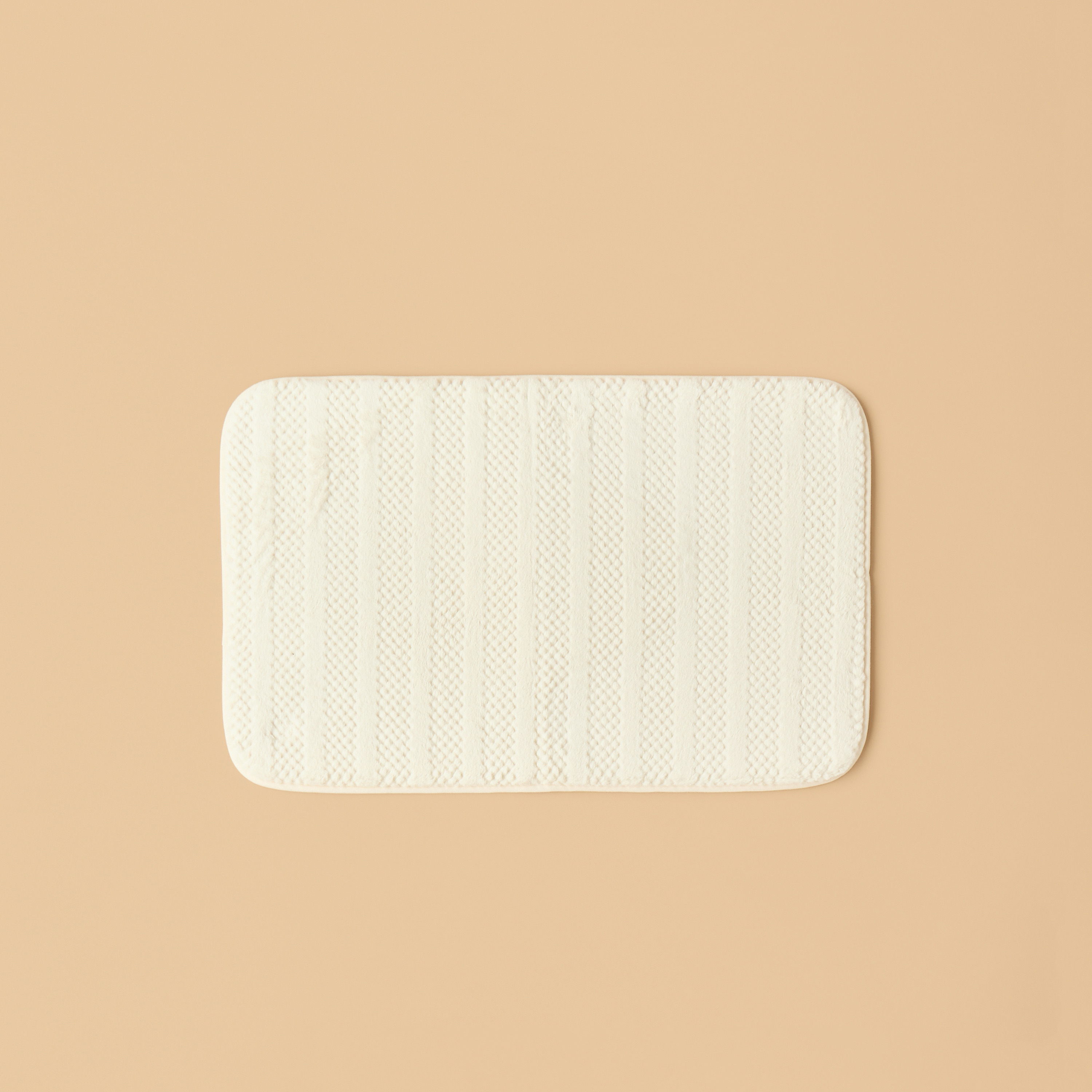 Textured 2-Piece Foam Bath Mat Set - 50x80 cm-household-bathandlaundry-bathlinen-bathmatsandtubmats-image-2