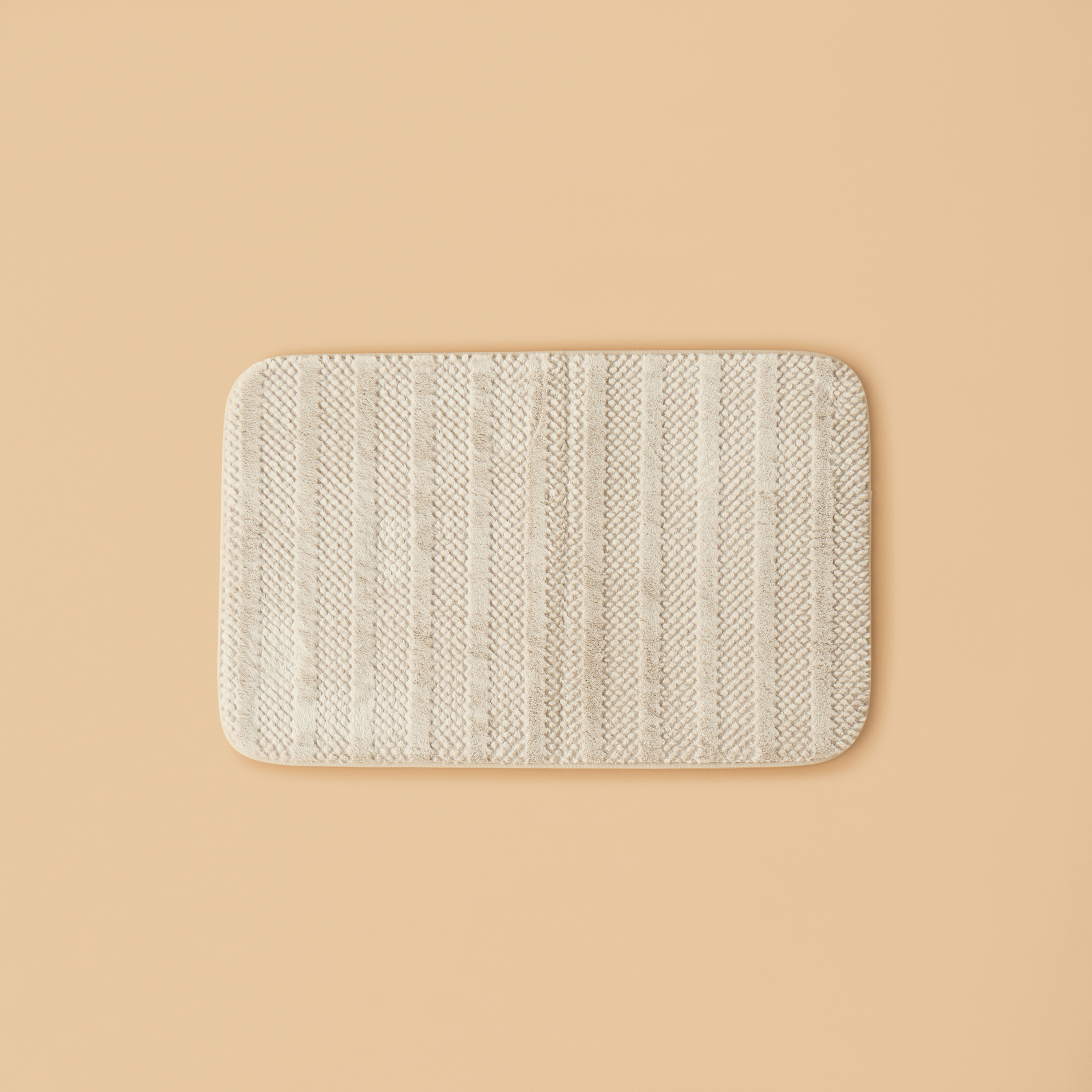 Textured 2-Piece Foam Bath Mat Set - 50x80 cm-household-bathandlaundry-bathlinen-bathmatsandtubmats-image-2