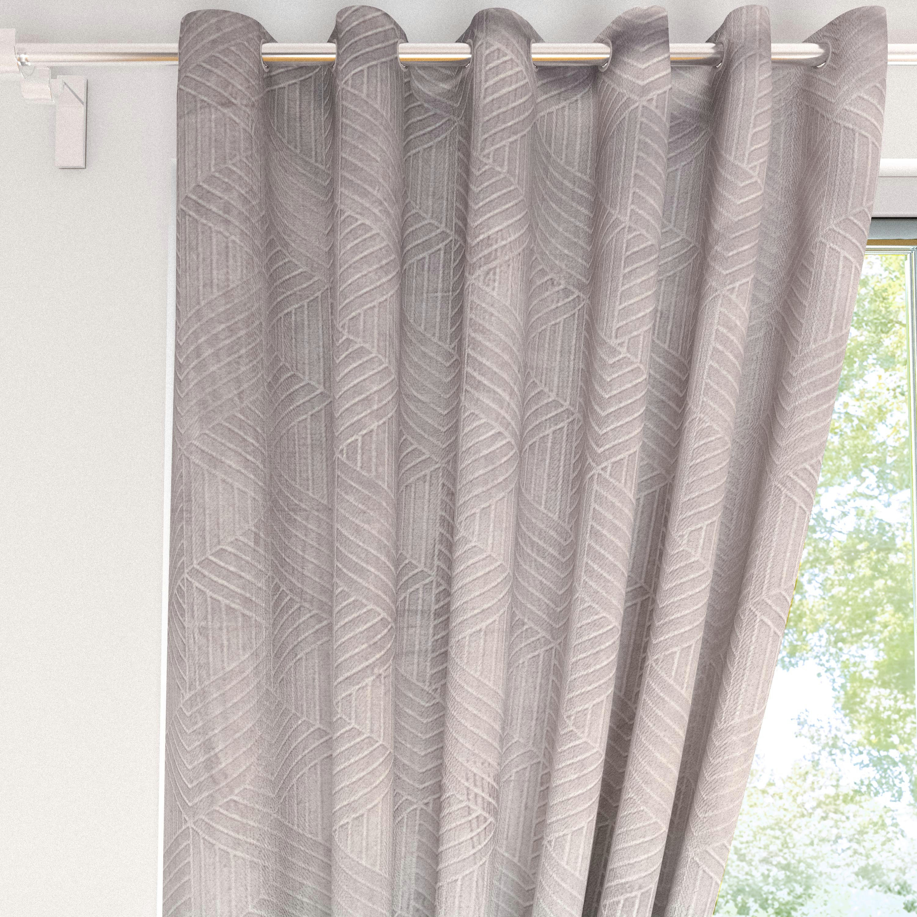 Textured 2-Piece Curtain Set - 140x240 cm-household-windows-curtains-image-2