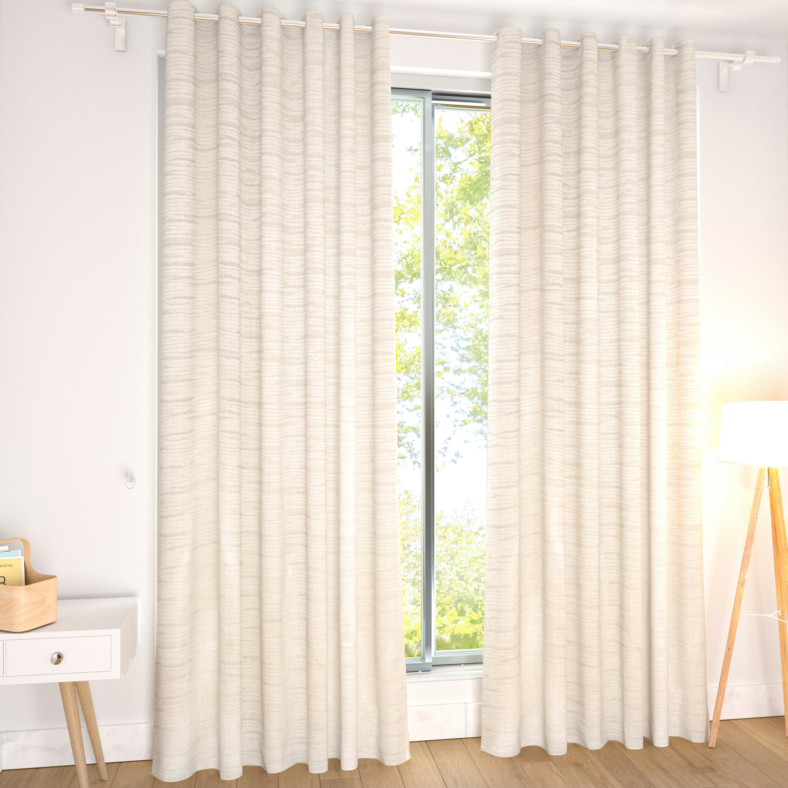Jacquard 2-Piece Blackout Curtain Set - 140x240 cm-household-windows-curtains-image-1