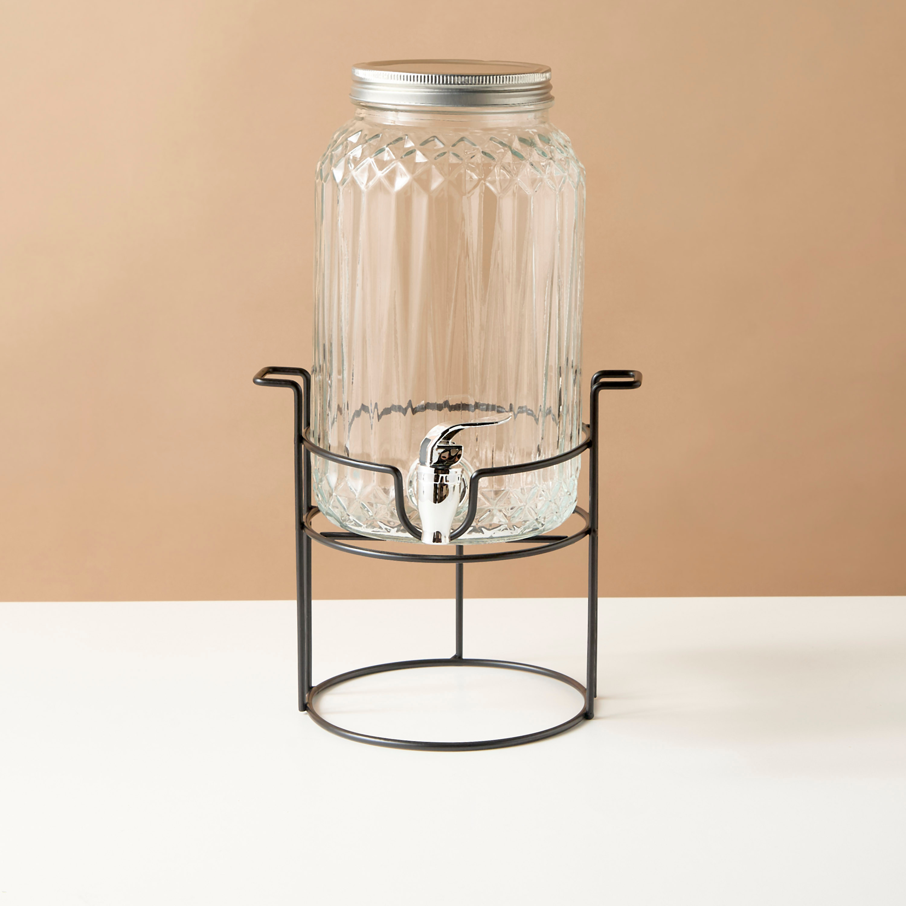 طقم موزع وأكواب زجاجية 6 قطع-household-dining-drinkserveware-dispensers-image-3