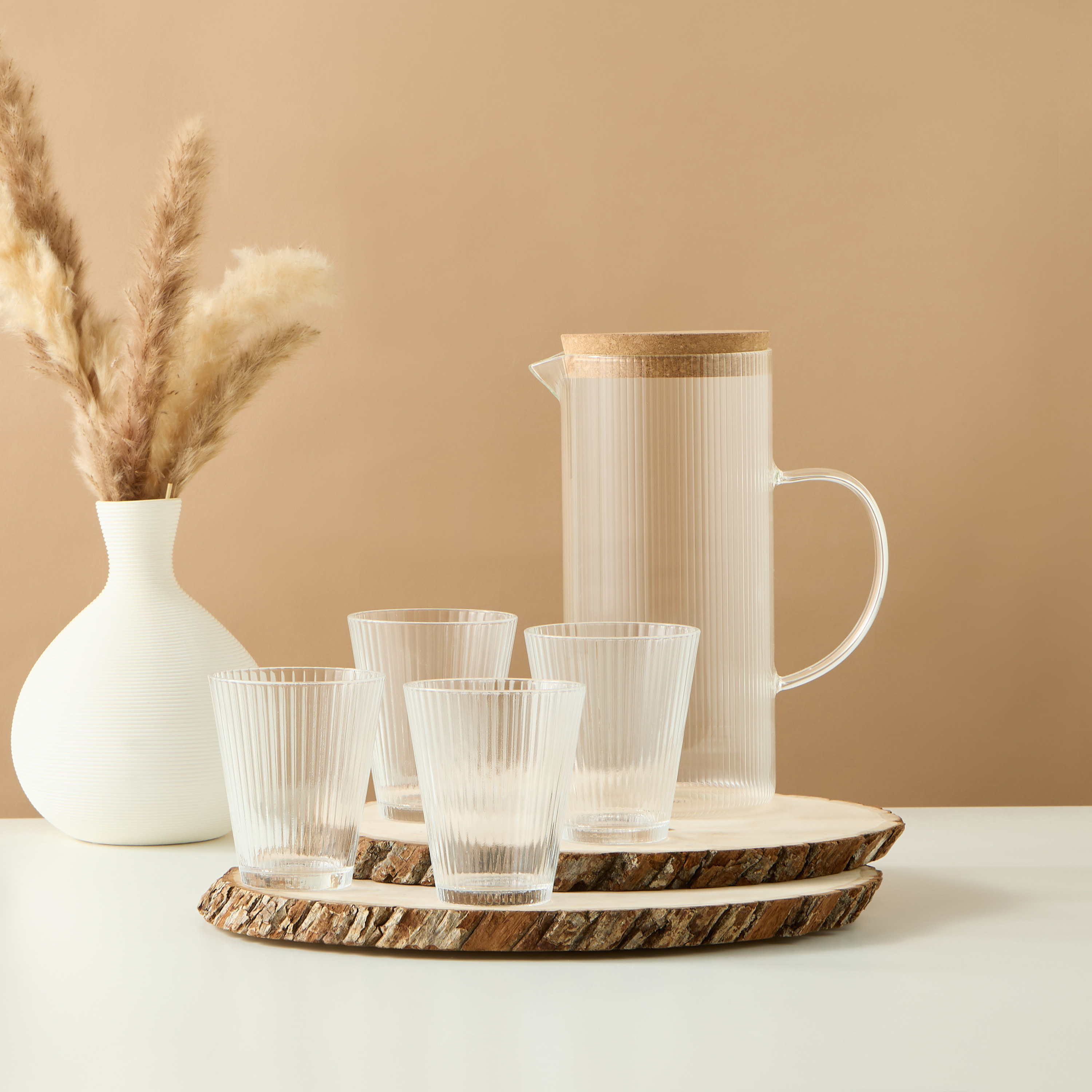 Glass 5-Piece Beverage Set-household-dining-drinkserveware-jugsdecantersandcarafes-image-5