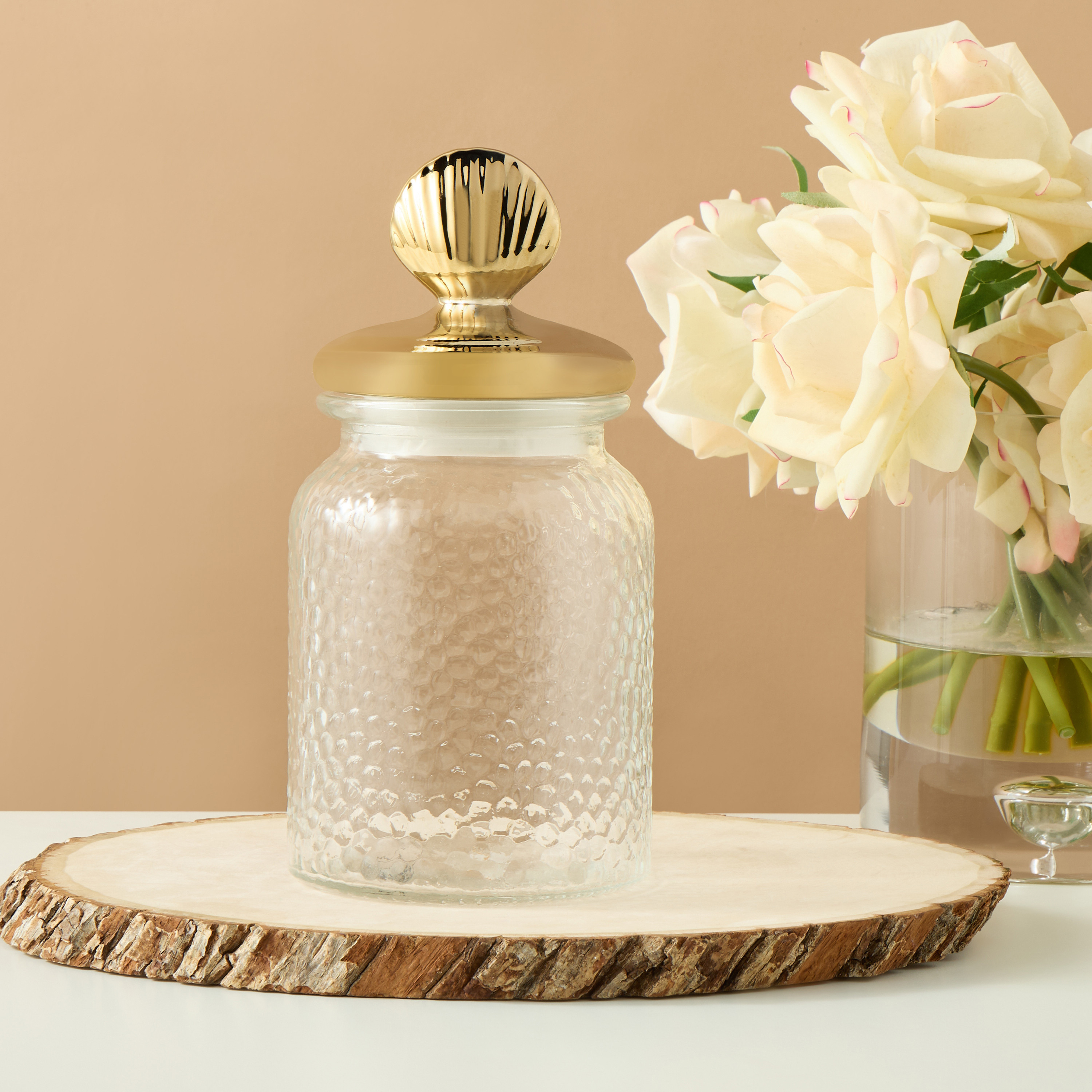 Textured Glass Jar with Lid - 190 ml-household-kitchen-foodstorage-containers-image-4