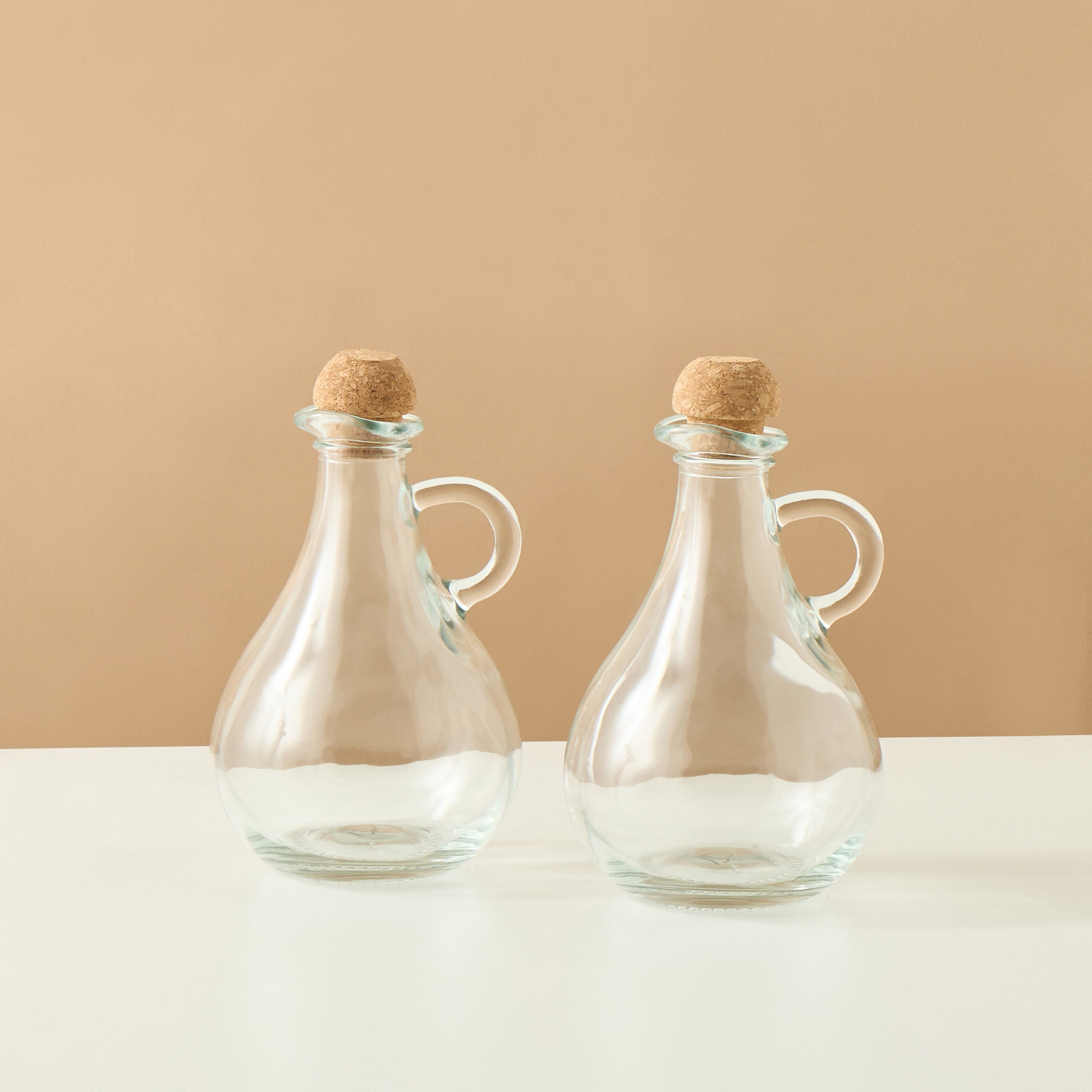 Solid 2-Piece Glass Oil and Vinegar Bottle Set - 450 ml-household-kitchen-foodstorage-oilandvinegar-image-1