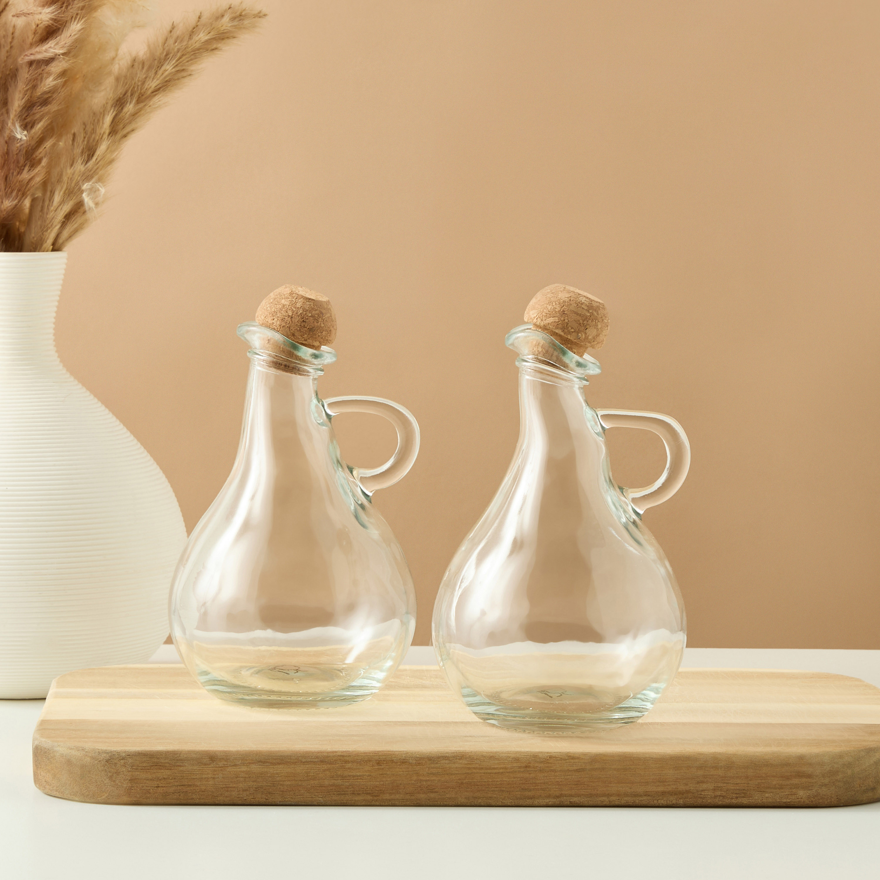 Solid 2-Piece Glass Oil and Vinegar Bottle Set - 450 ml-household-kitchen-foodstorage-oilandvinegar-image-4