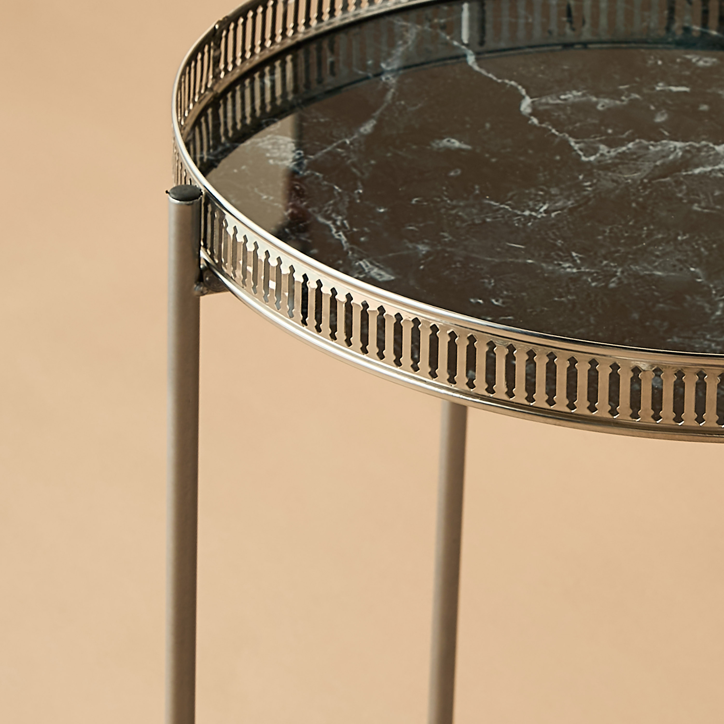 Marble Top Side Table - 38x47 cms-furniture-livingroom-sideandendtables-image-4