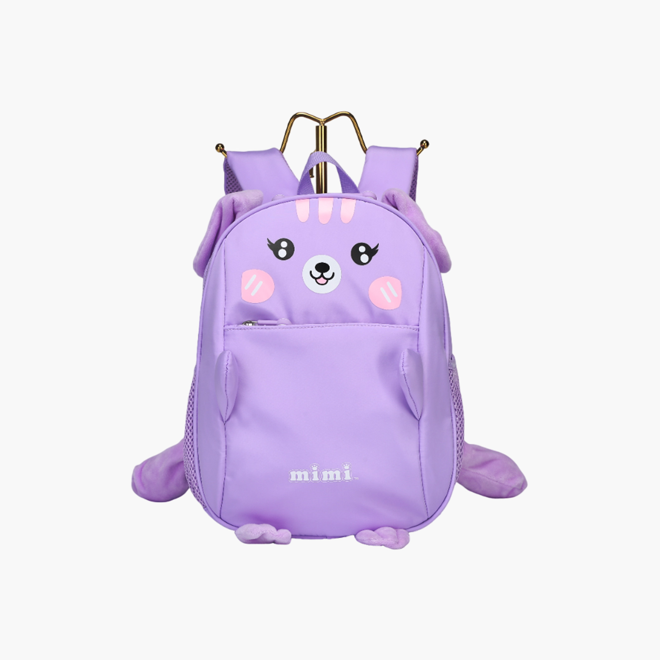 Mimi Printed 12-inch Backpack with Zip Closure and Ear Applique - 12x8x30 cms-school-bagsandbackpacks-backpacks-image-1