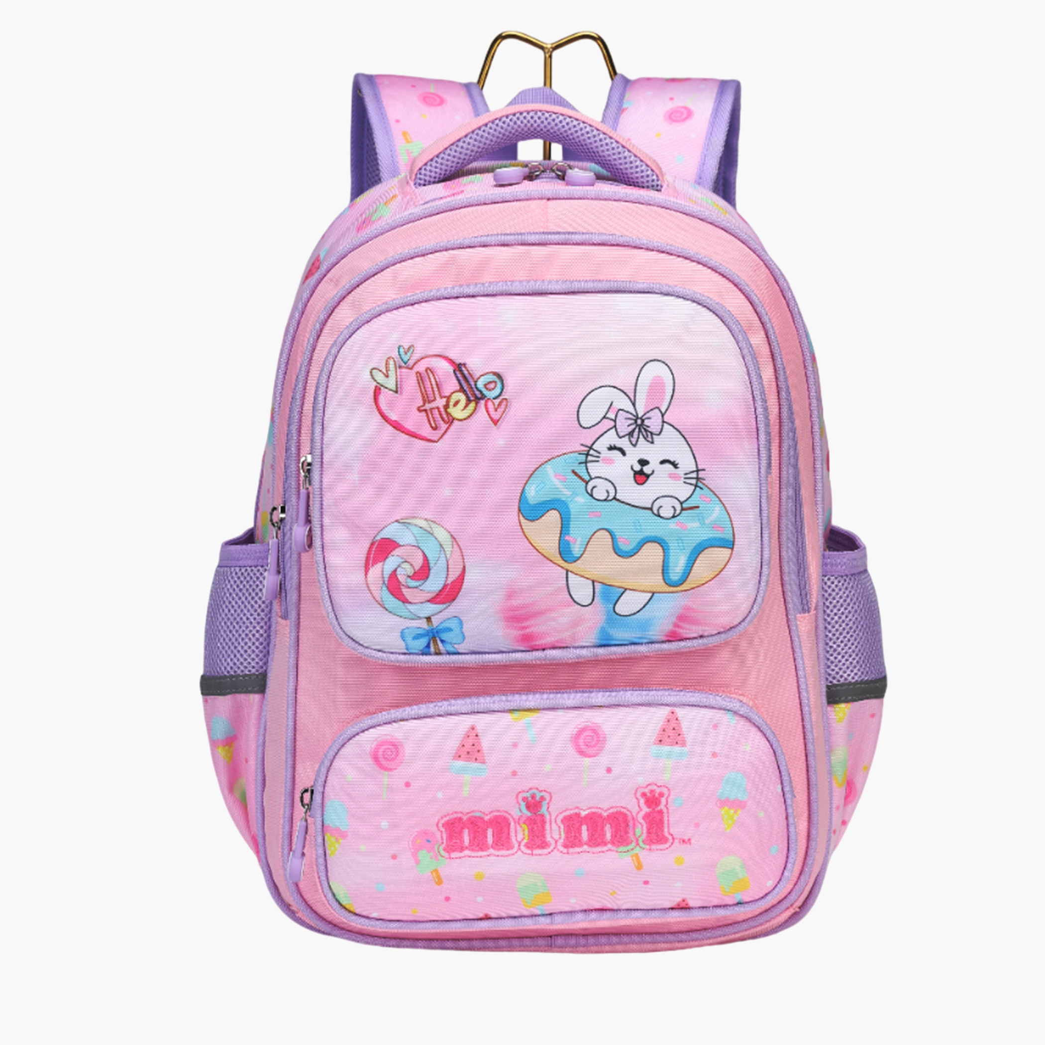 Mimi Printed Backpack with Adjustable Shoulder Straps - 28x10x40 cms-school-bagsandbackpacks-backpacks-image-1