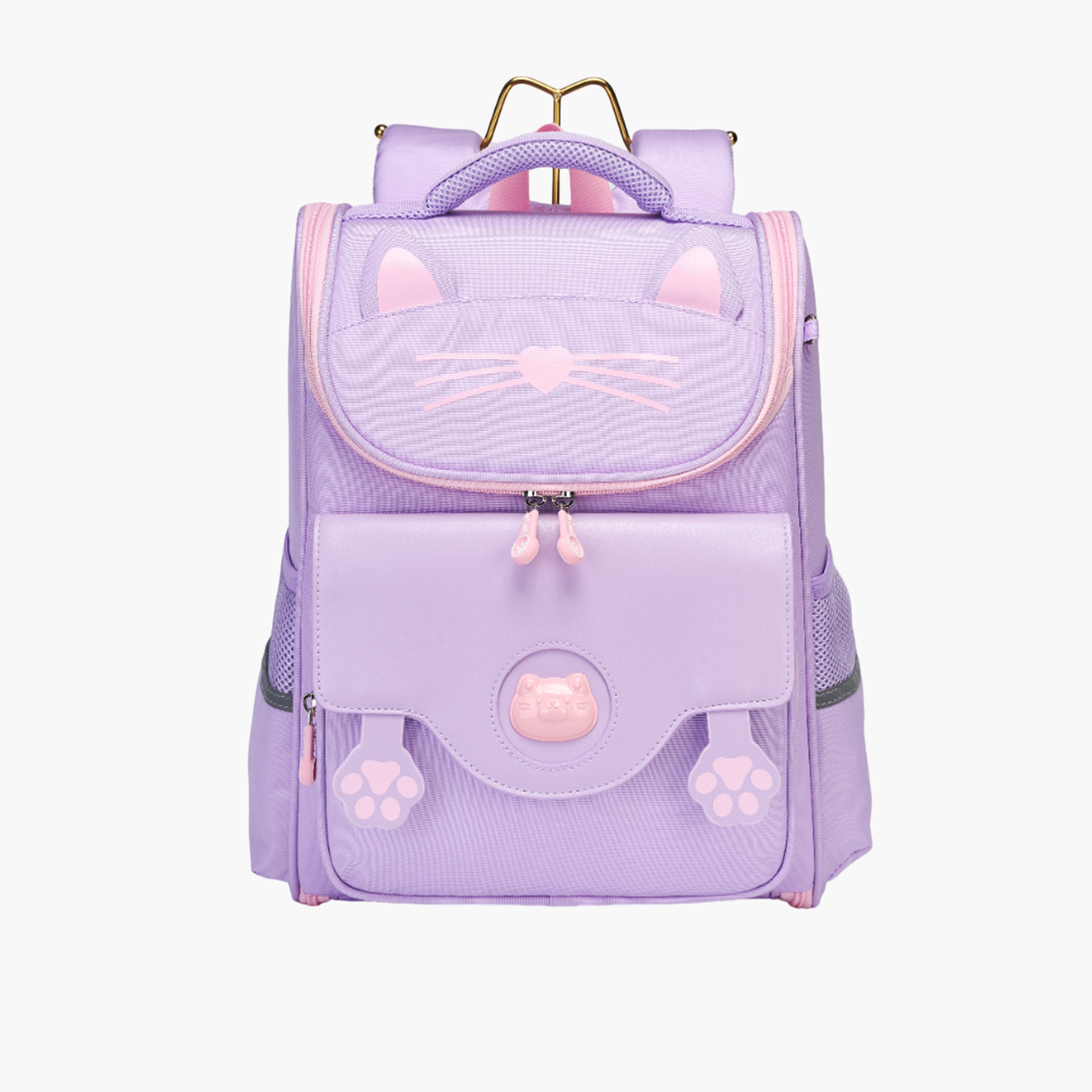 Mimi Cat Print 15-inch Backpack with Adjustable Shoulder Straps - 28x10x38 cms-school-bagsandbackpacks-backpacks-image-1