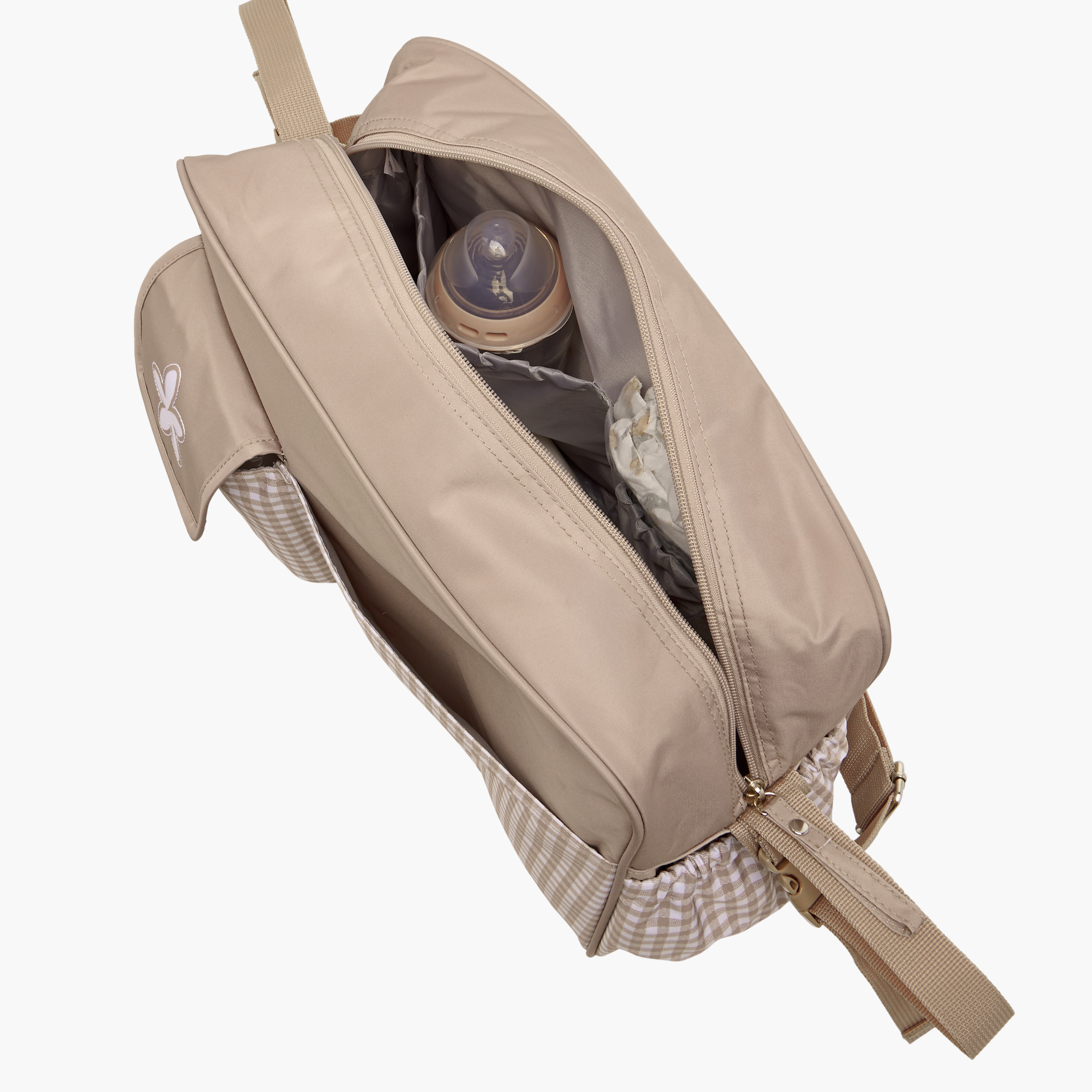 شنطة حفاضات مربعات بسحّاب إغلاق وحزام قابل للتعديل من جونيورز-baby-gear-diaperbags-image-12