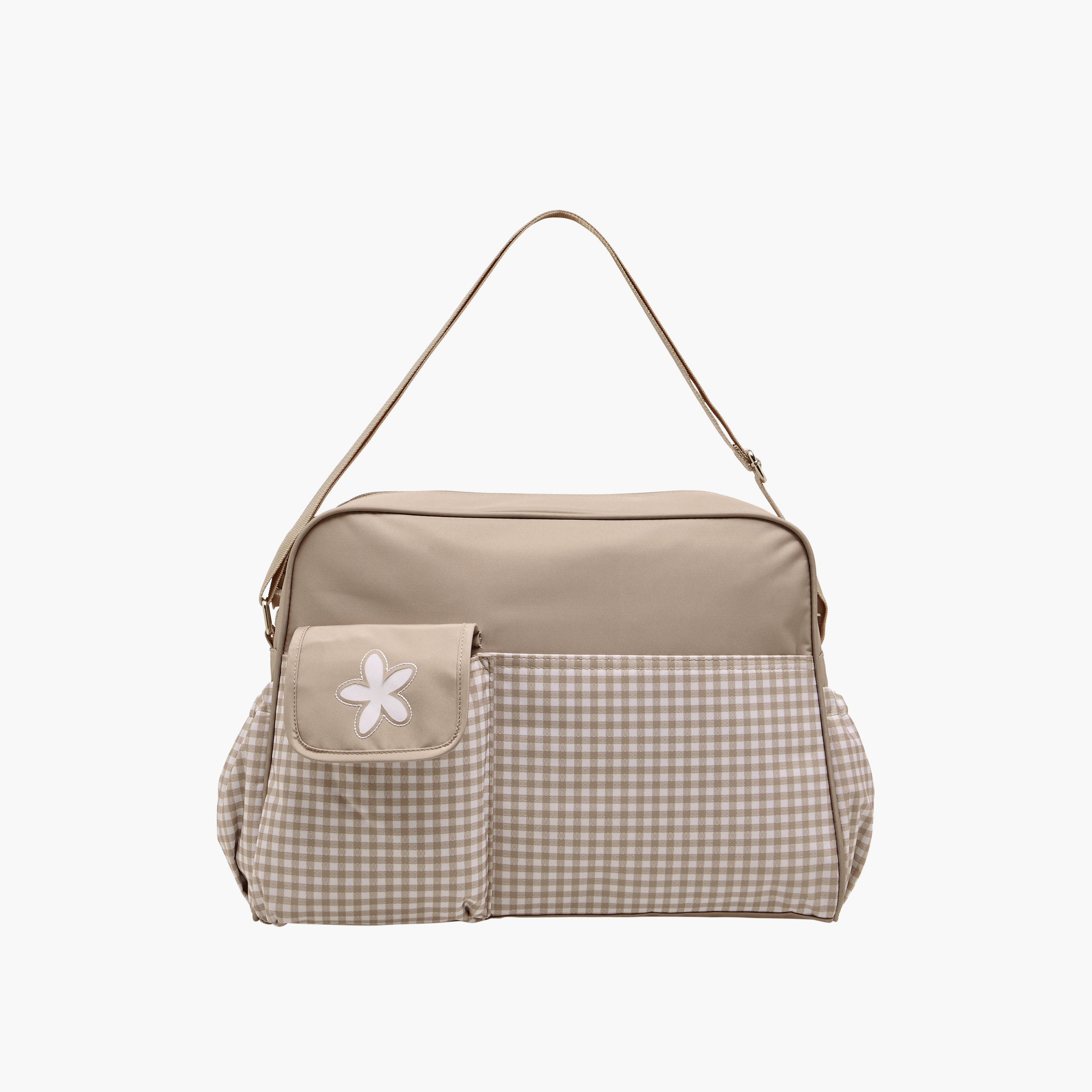 شنطة حفاضات مربعات بسحّاب إغلاق وحزام قابل للتعديل من جونيورز-baby-gear-diaperbags-image-2