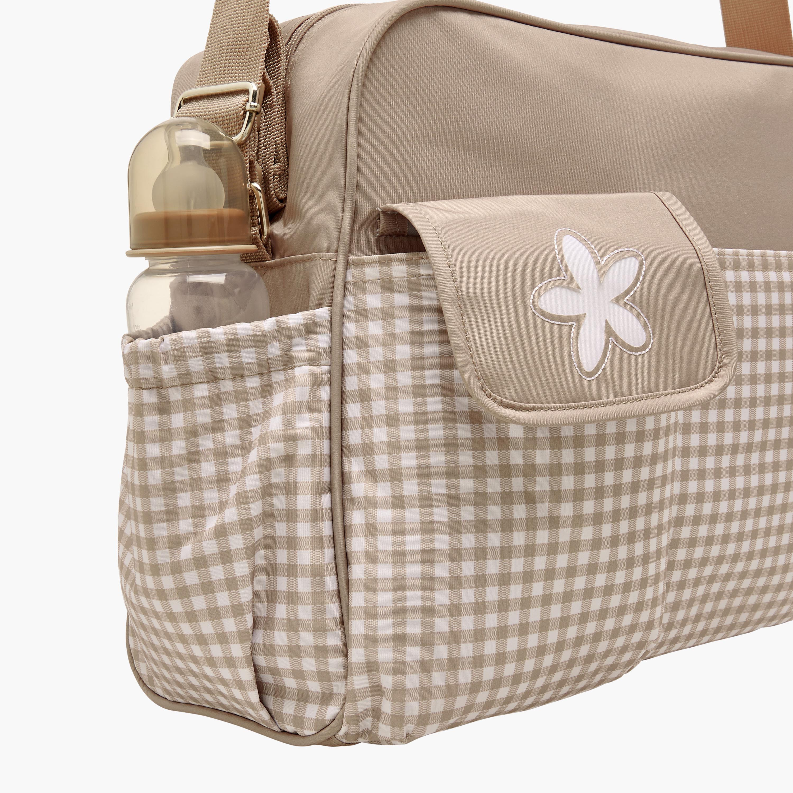 شنطة حفاضات مربعات بسحّاب إغلاق وحزام قابل للتعديل من جونيورز-baby-gear-diaperbags-image-8