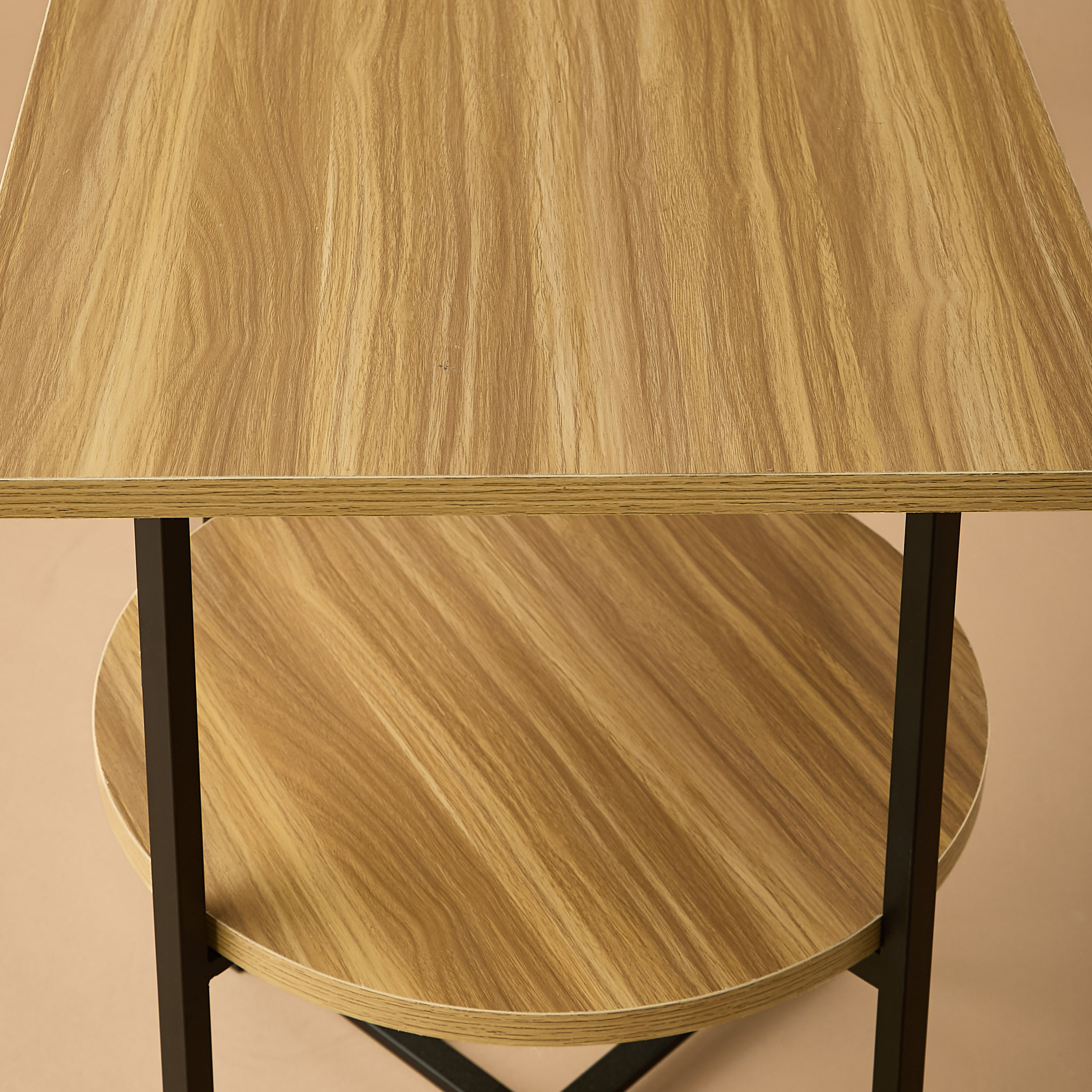 Wooden Two-Tier Side Table - 48x61 cms-furniture-livingroom-sideandendtables-image-3