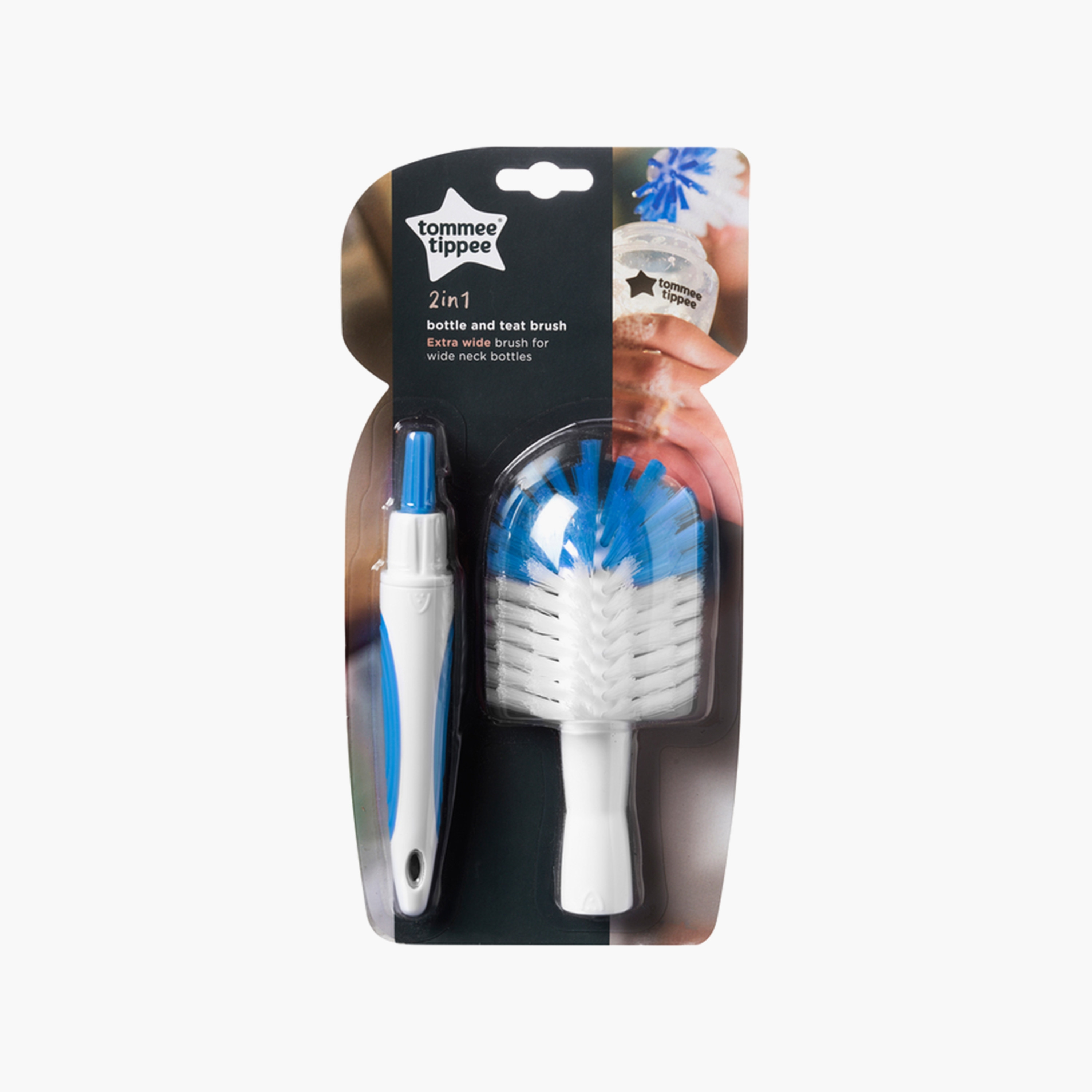 Tommee Tippee Closer To Nature Bottle & Teat Brush-baby-feeding-accessories-image-1