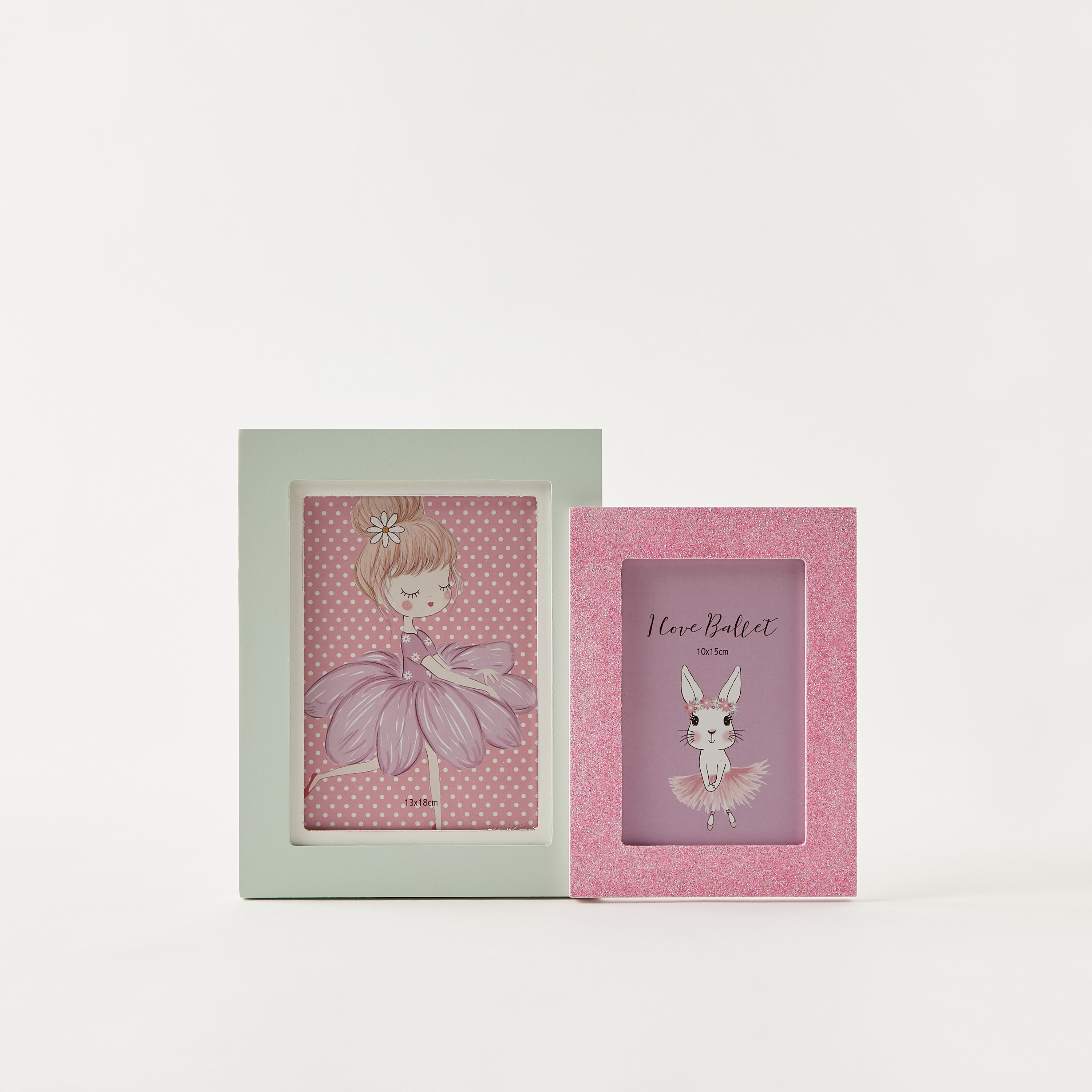 Dancing Ballerina 2-Piece Photo Frame Set-household-walldecorandmirrors-photoframes-image-1