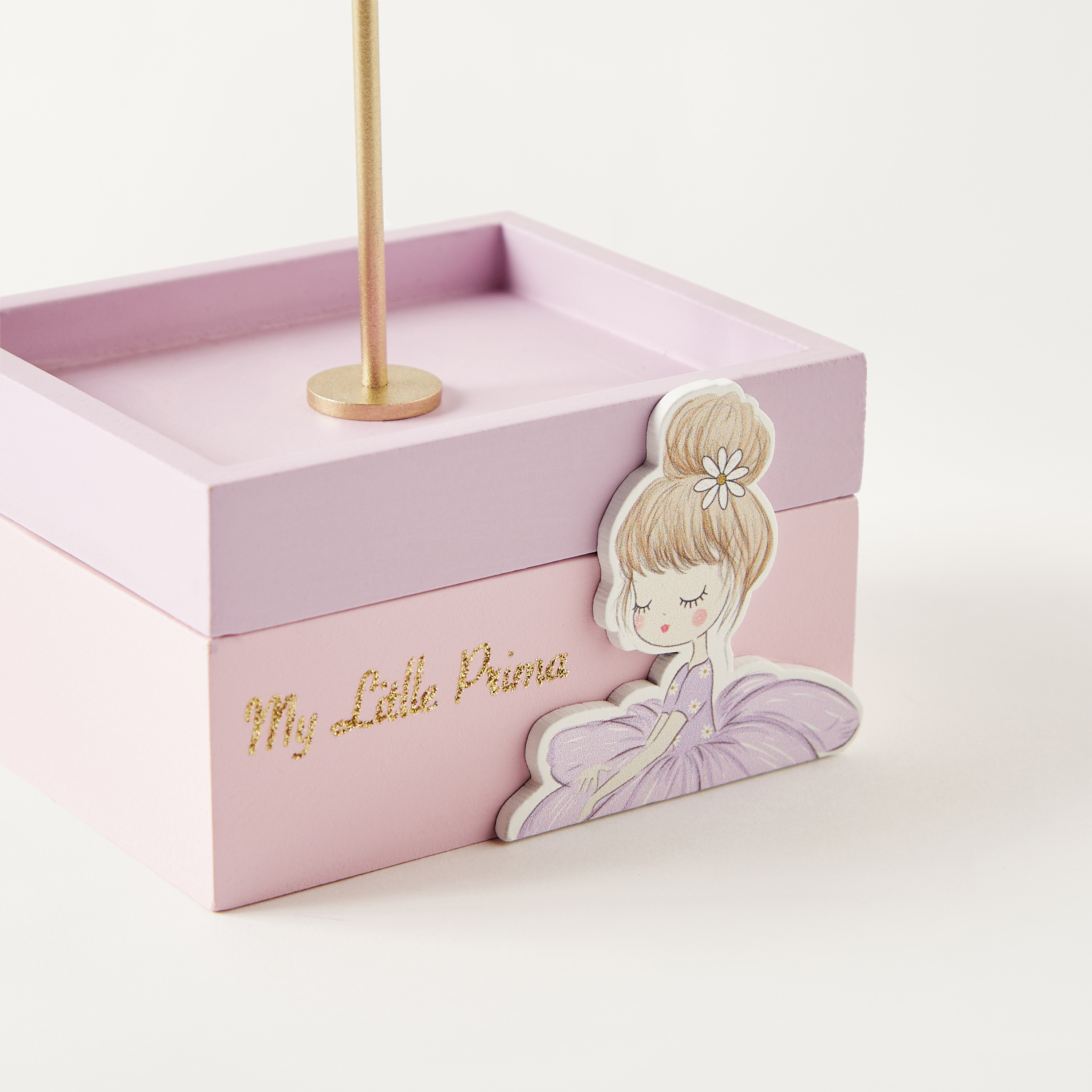 Dancing Ballerina Accent Jewellery Box with Hooks - 11x10x19 cms-women-watchesandjewellery-jewellery-storage-image-3