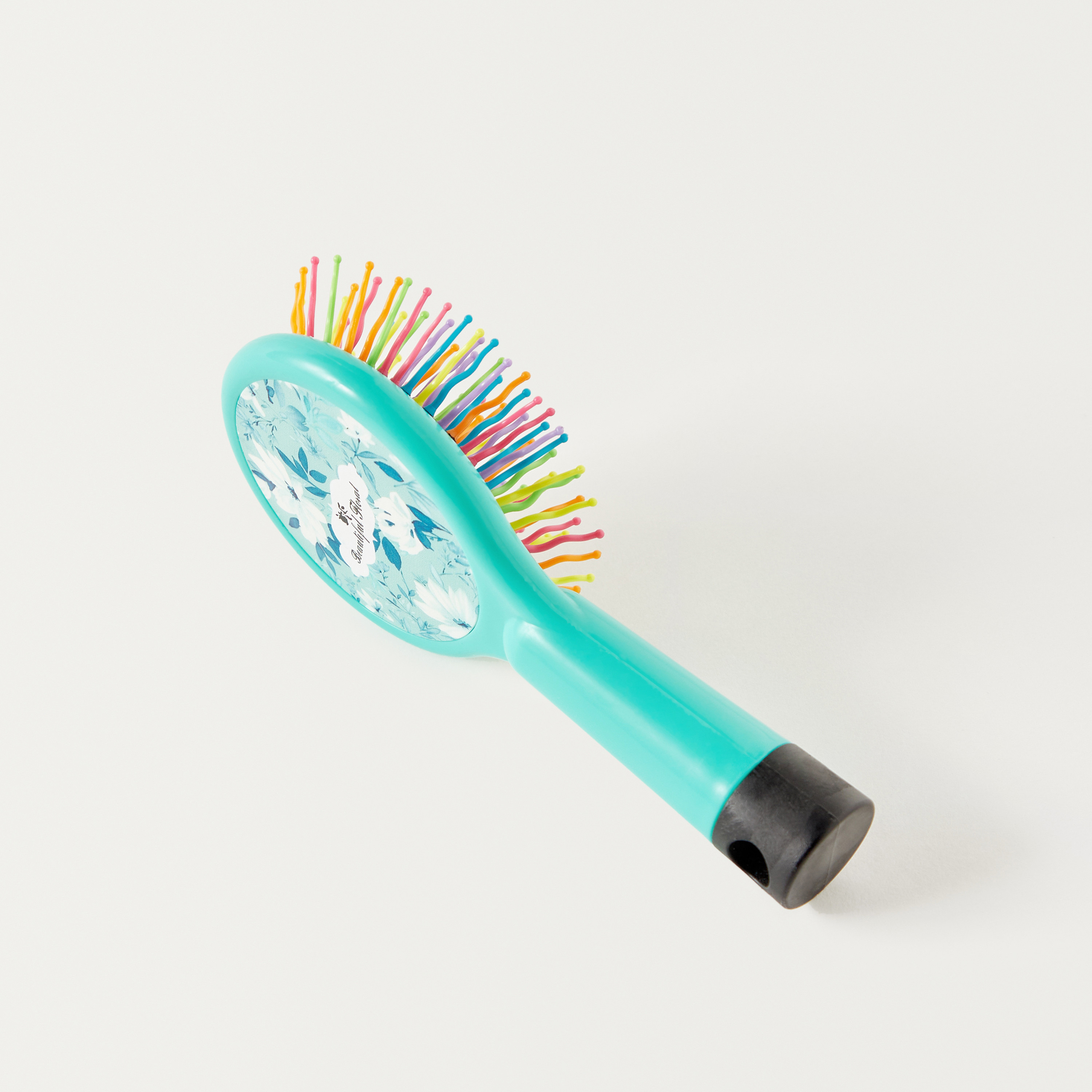 Floral Print Hairbrush-women-hairaccessories-brushesandcombs-image-1