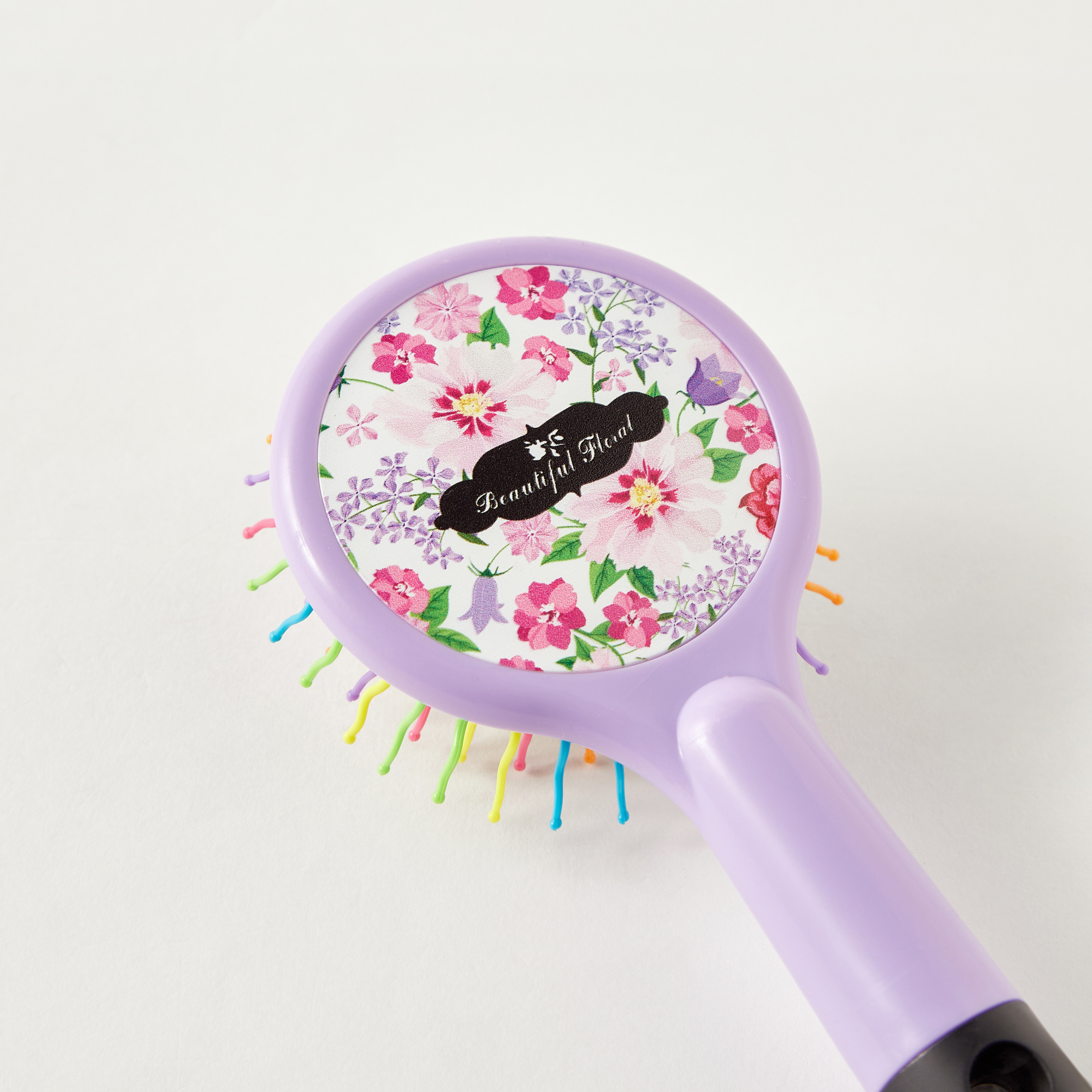 Floral Print Hairbrush-women-hairaccessories-brushesandcombs-image-4