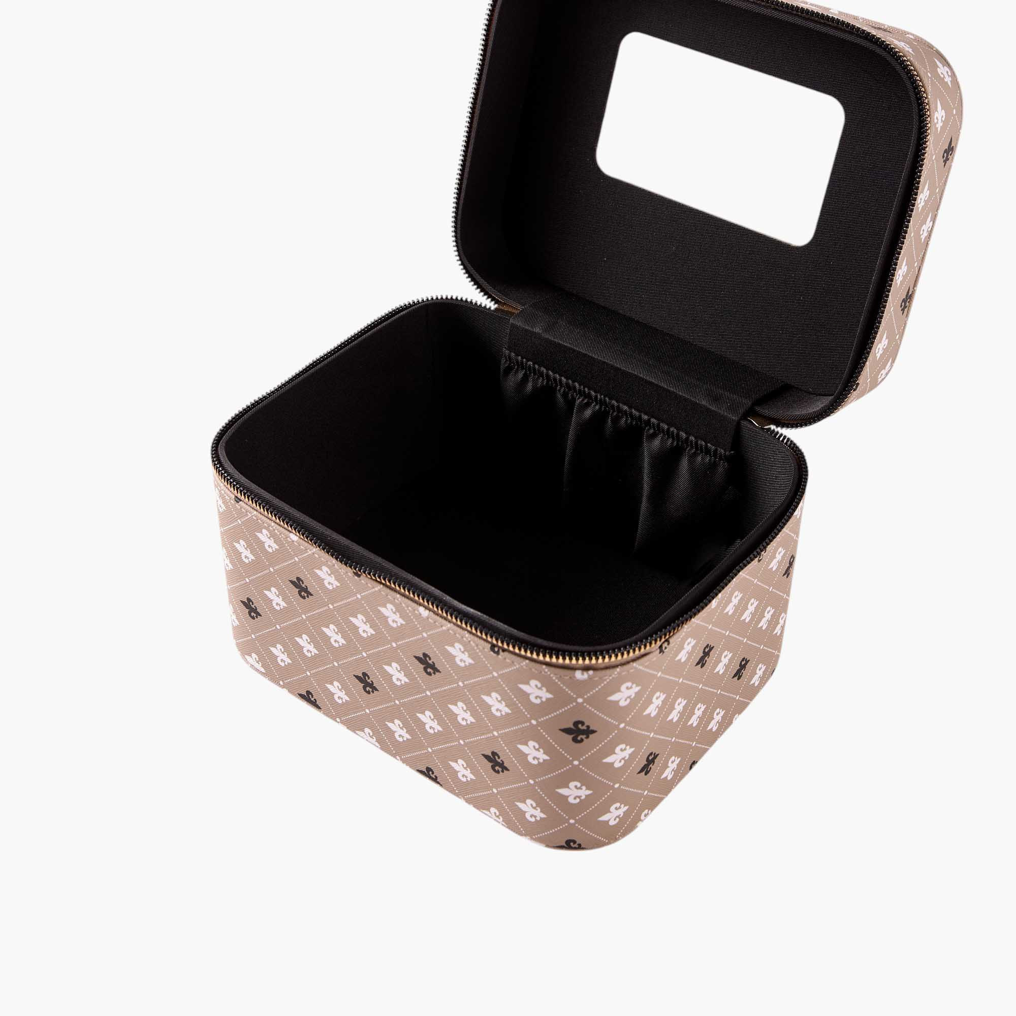 شنطة مجوهرات بسحّاب إغلاق وطبعات - 22x17x16 سم-women-watchesandjewellery-jewellery-storage-image-4