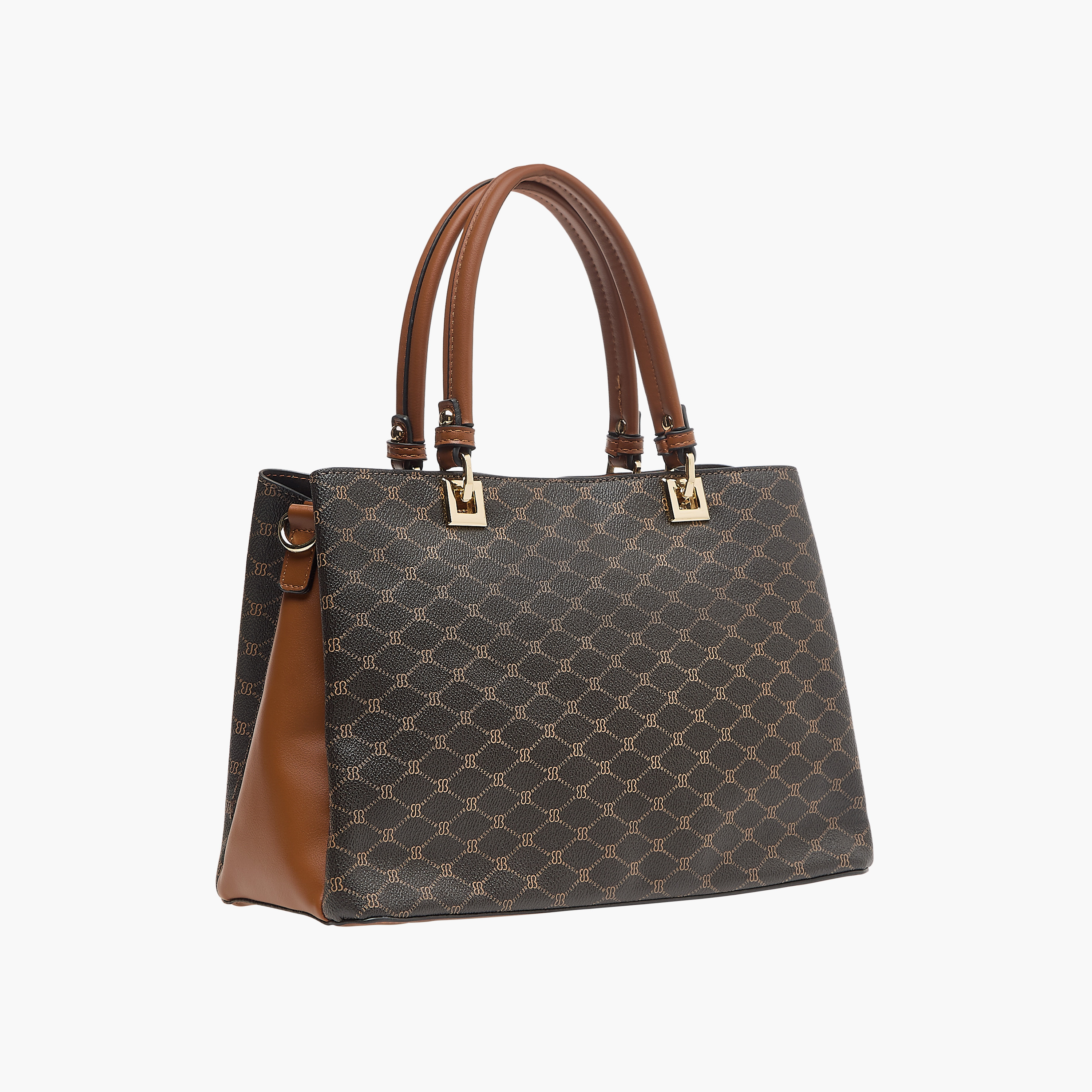 Shop Bessie London Monogram Print Tote Bag with Adjustable