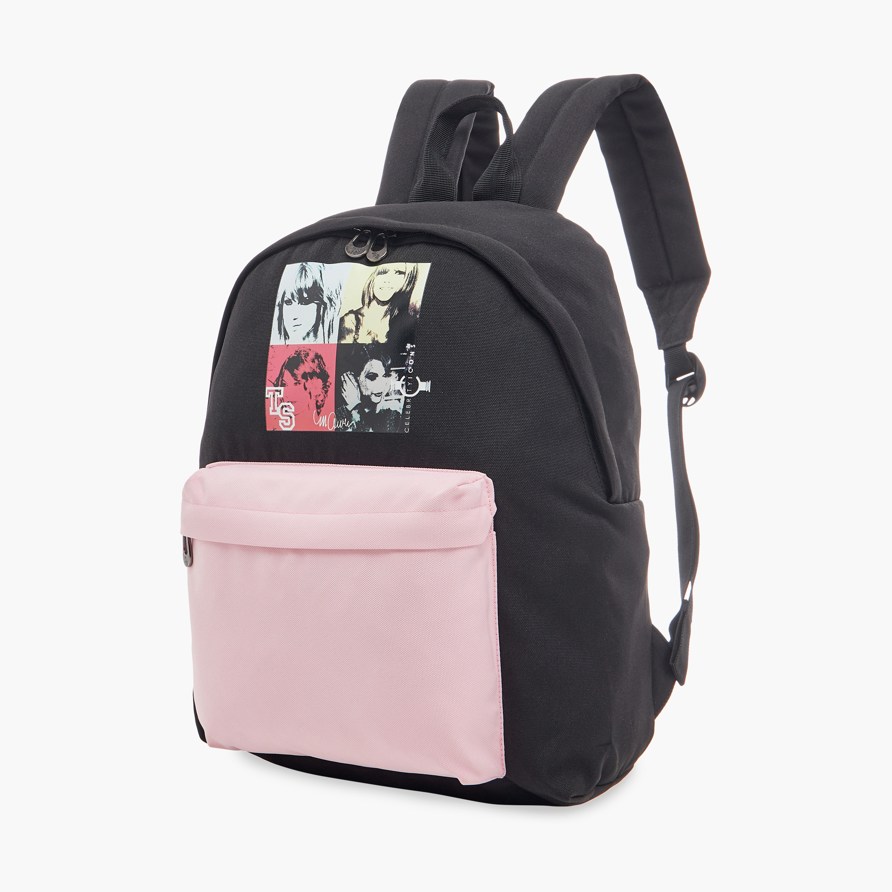 شنطة ظهر بحمالات قابلة للتعديل وسحاب إغلاق وطبعات تايلور سويفت - 16 بوصة-school-bagsandbackpacks-backpacks-image-2