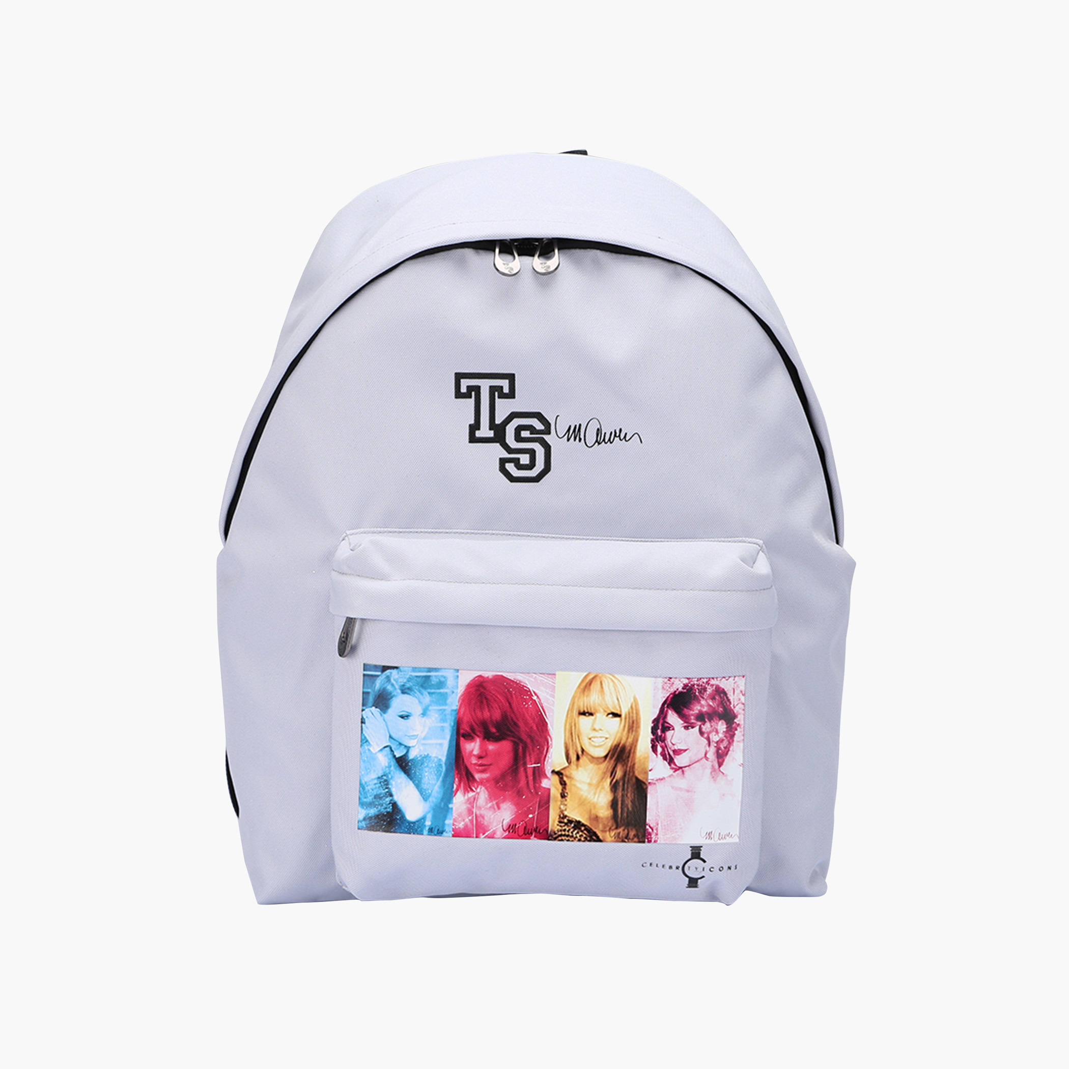 Swifties Print Backpack with Adjustable Straps and Zip Closure - 30x12x40 cm-cpkids-backtoschool-schoolbagsandbackpacks-backpacks-image-1