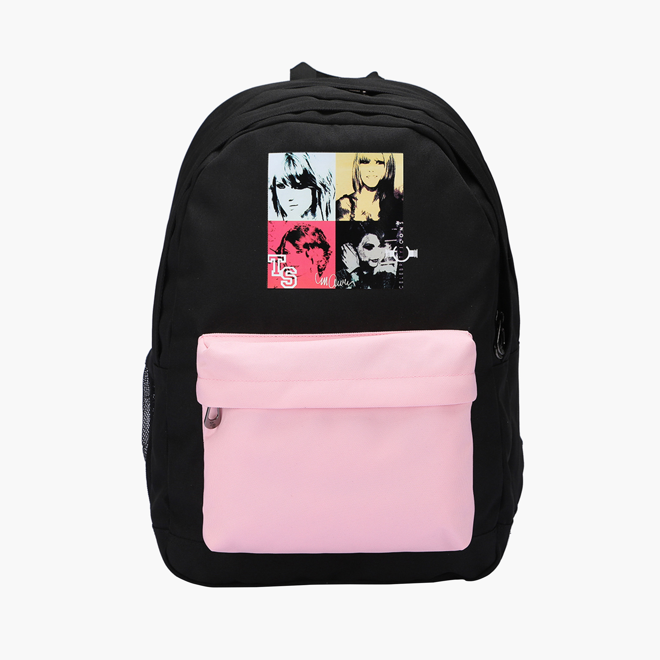 Swifties Print Backpack with Adjustable Straps and Zip Closure - 30x12x40 cm-school-bagsandbackpacks-backpacks-image-1