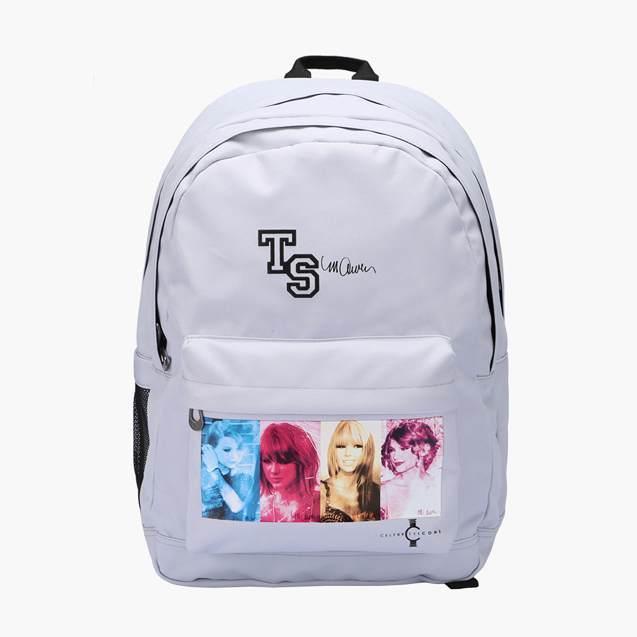 Swifties Print Backpack with Adjustable Straps and Zip Closure - 30x20x44 cm-school-bagsandbackpacks-backpacks-image-1