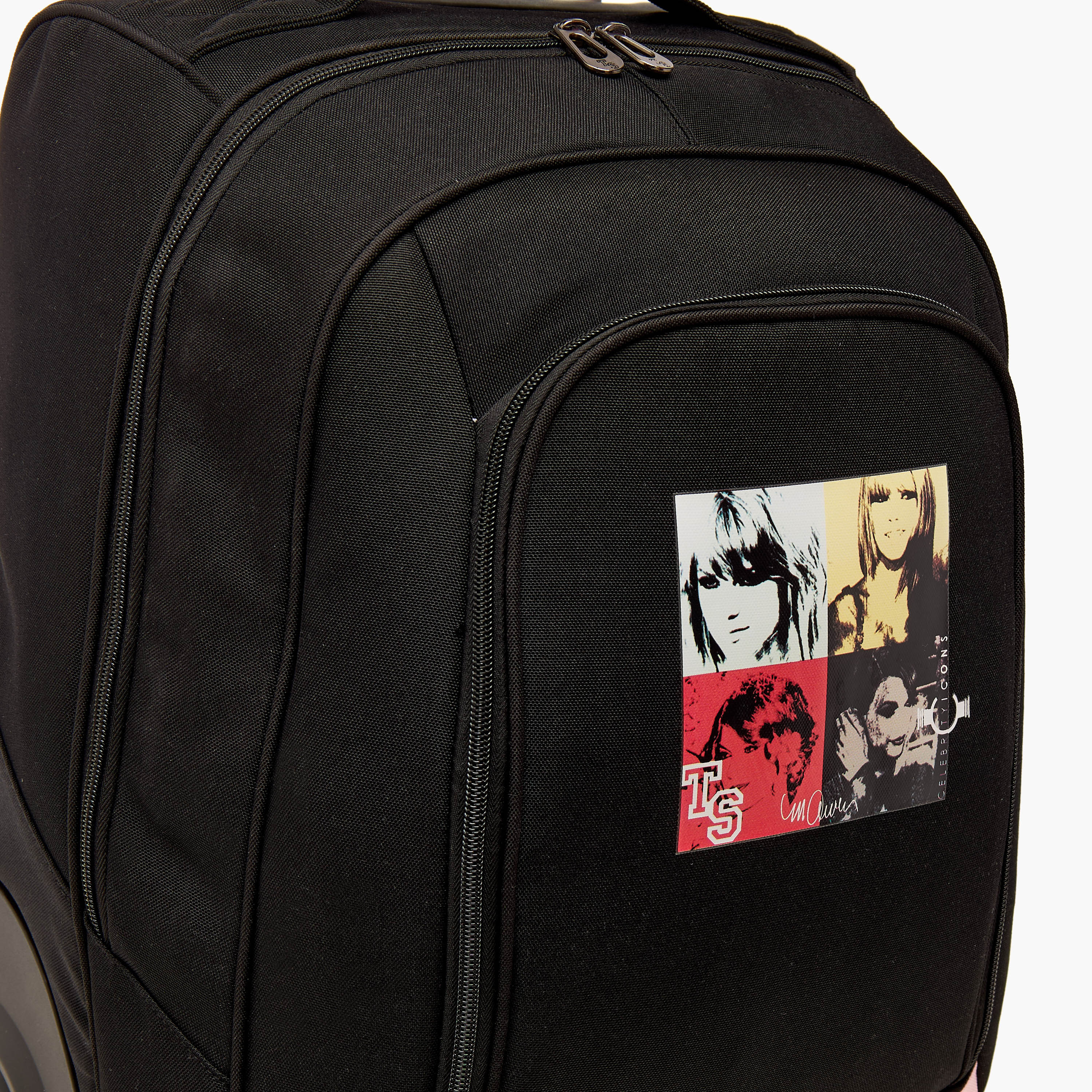 Swifties Print Trolley Backpack with Retractable Handle-school-bagsandbackpacks-trolleybags-image-5