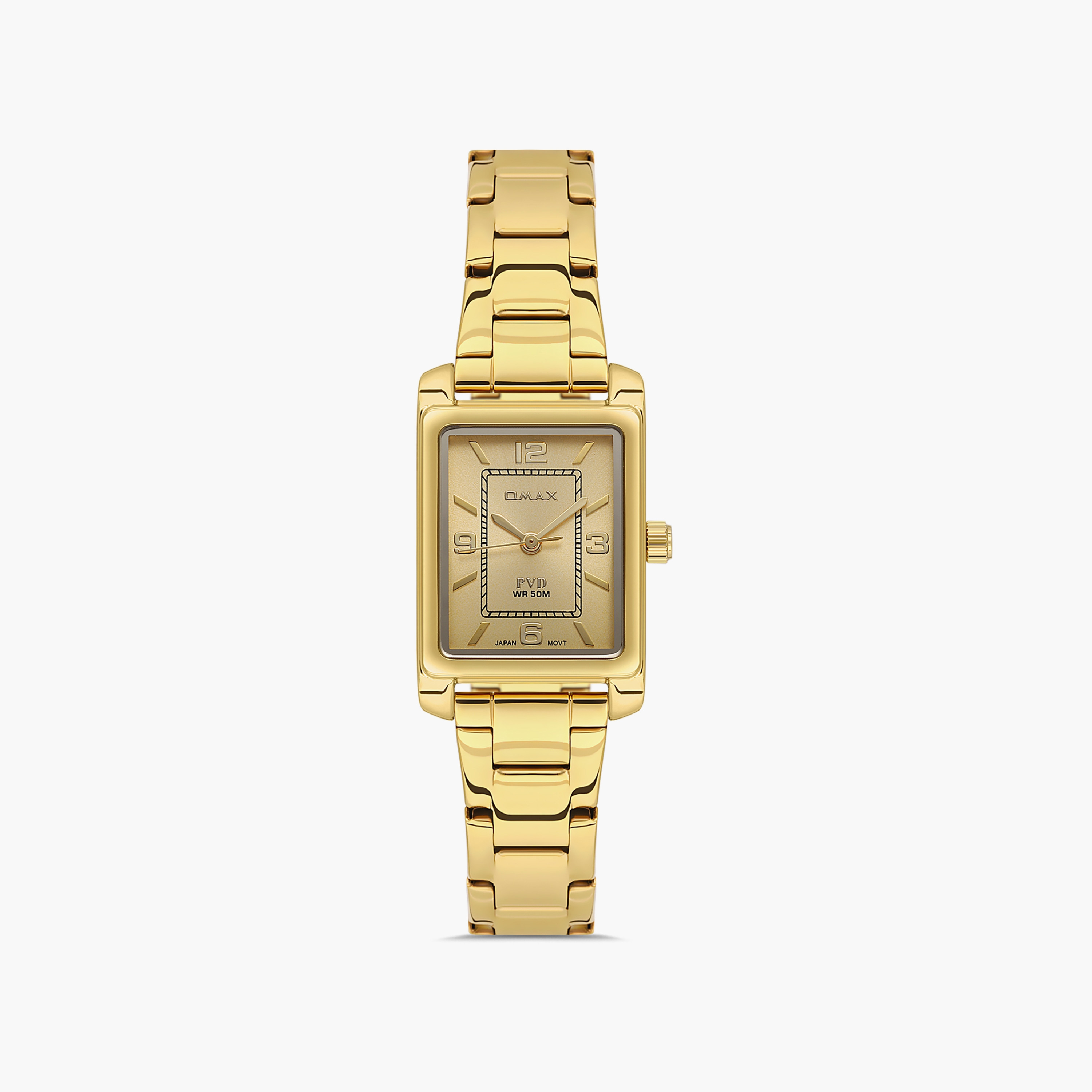ساعة أنالوج ذهبية ذات ستانلس ستيل مع 42 مم من اوماكس للنساء | 00CFS006Q001-women-watchesandjewellery-watches-image-1