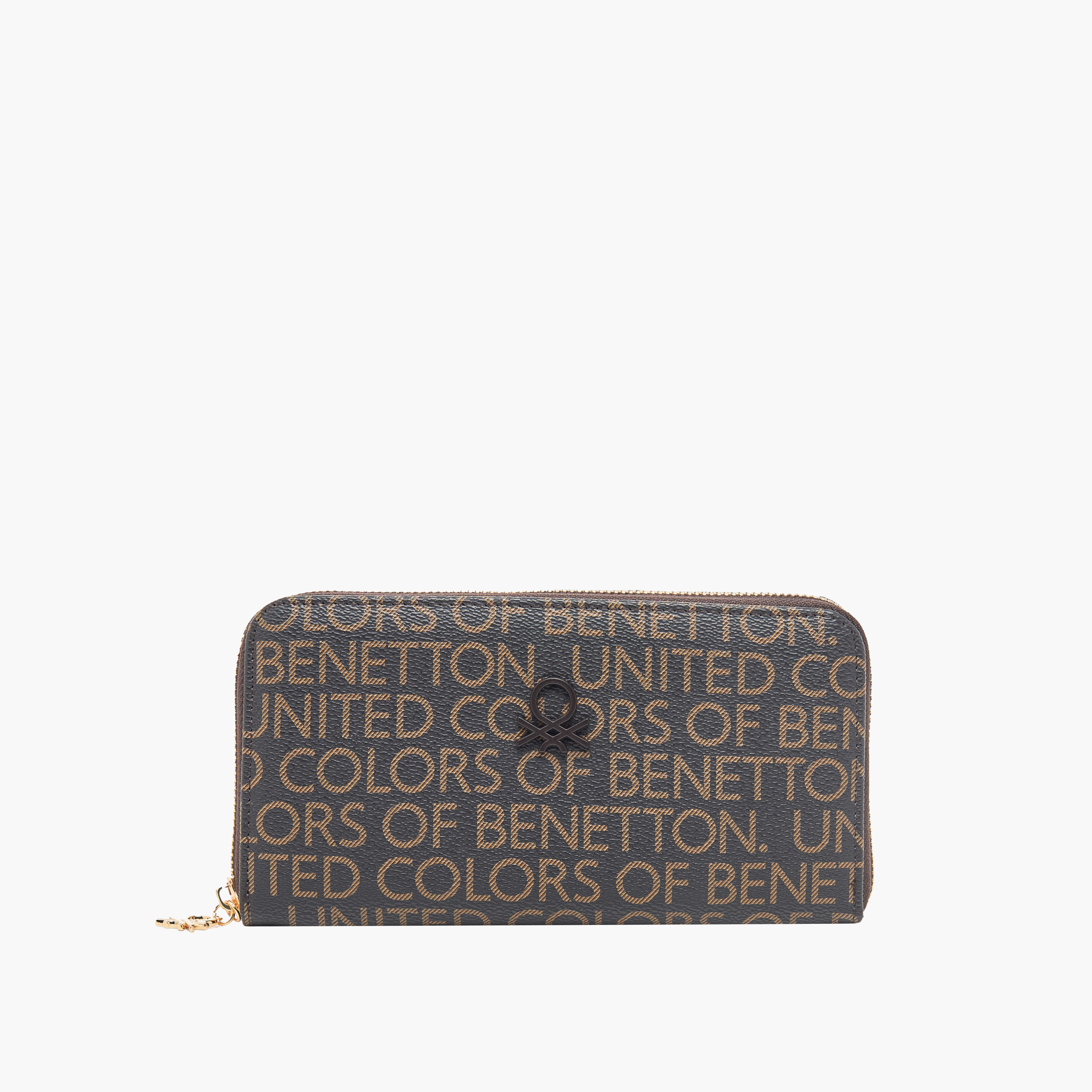 محفظة بطبعات وسحاب من يونايتد كولورز أوف بينيتون-women-bagsandwallets-wallets-image-1