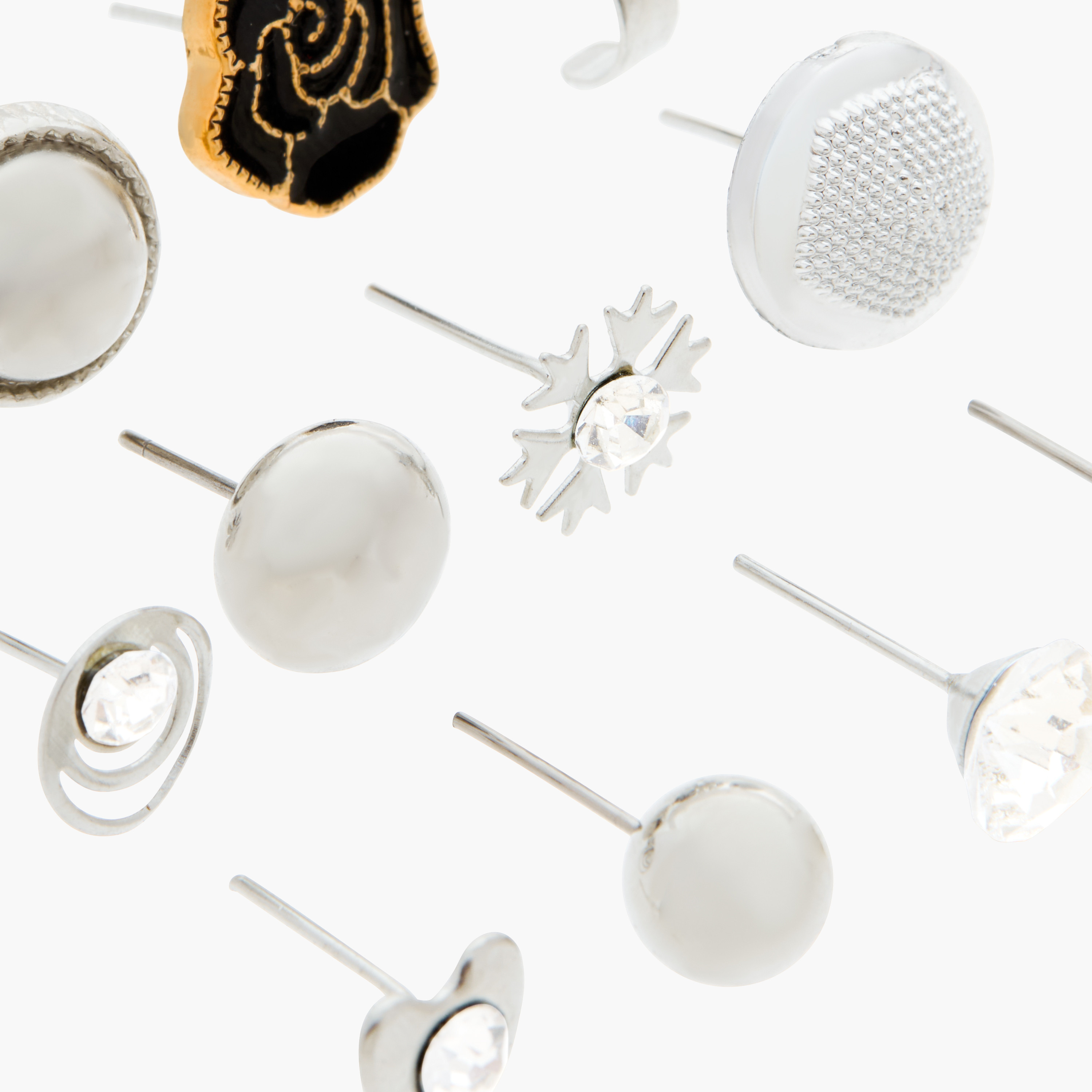 Assorted Stud Earring with Pushback Closure - Set of 12-women-watchesandjewellery-jewellery-earrings-image-3
