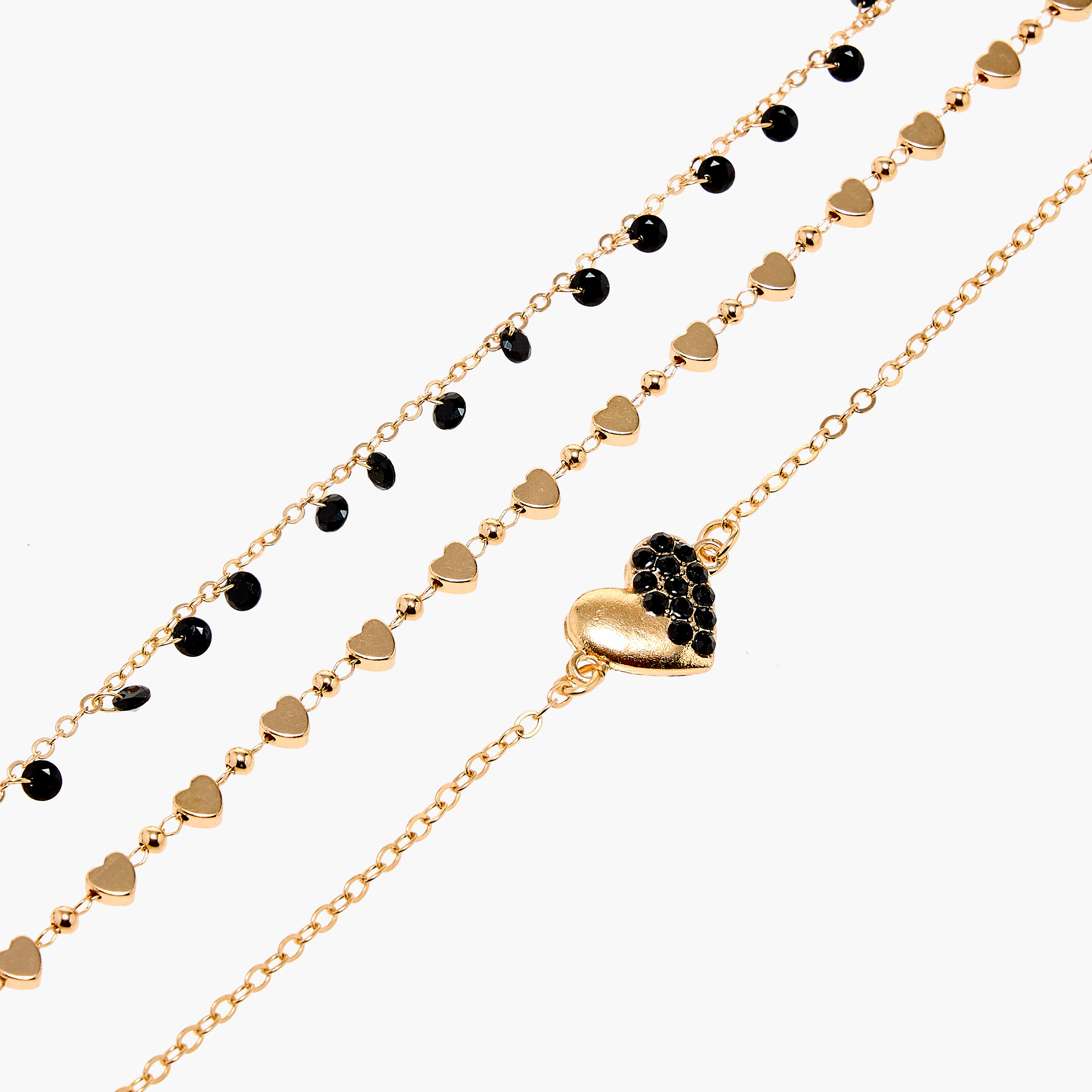 خلاخيل متنوعة بمشبك إغلاق - طقم 3 قطع-women-watchesandjewellery-jewellery-anklets-image-6