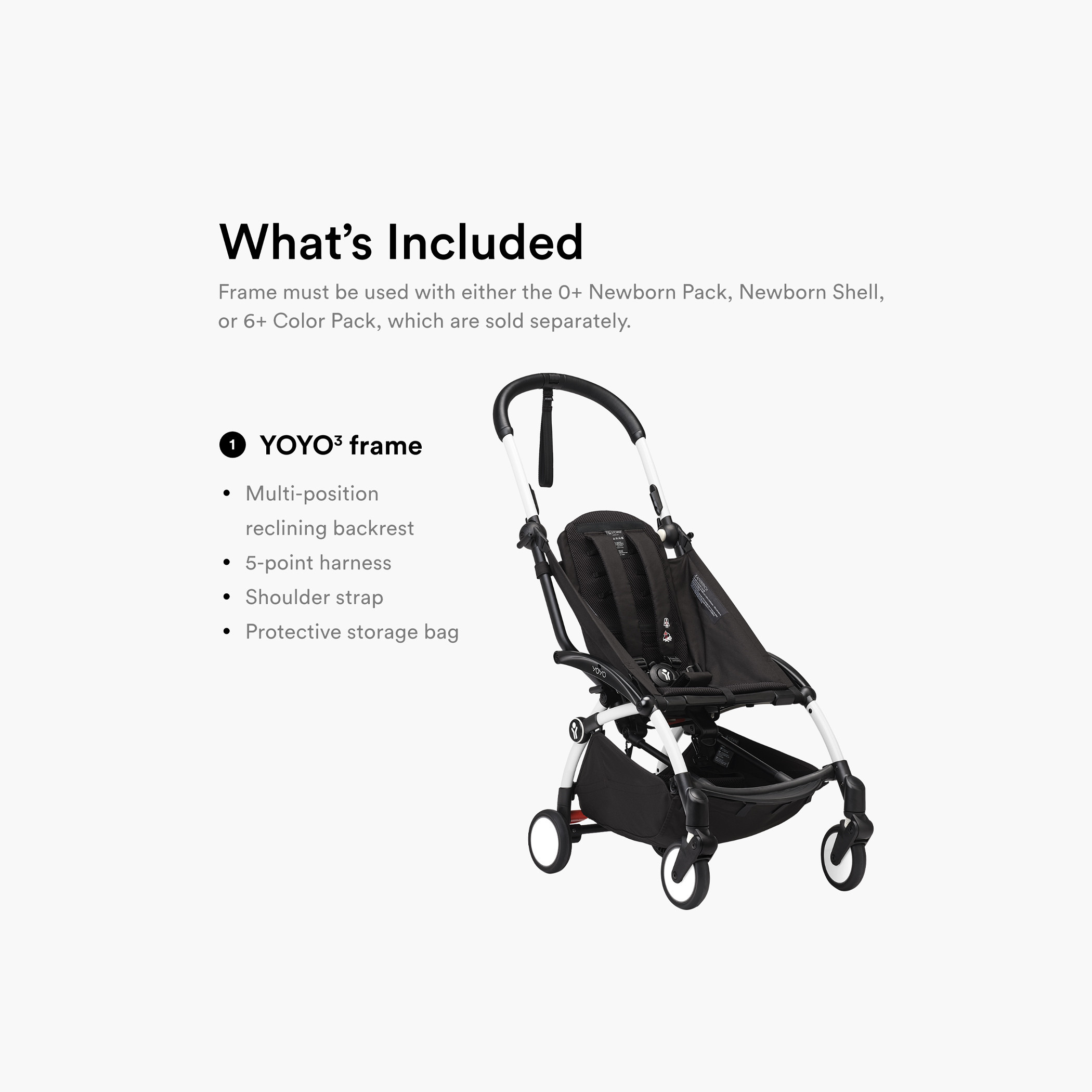 هيكل عربة أطفال يويو3 من ستوك-baby-gear-strollersandprams-strollers-image-7