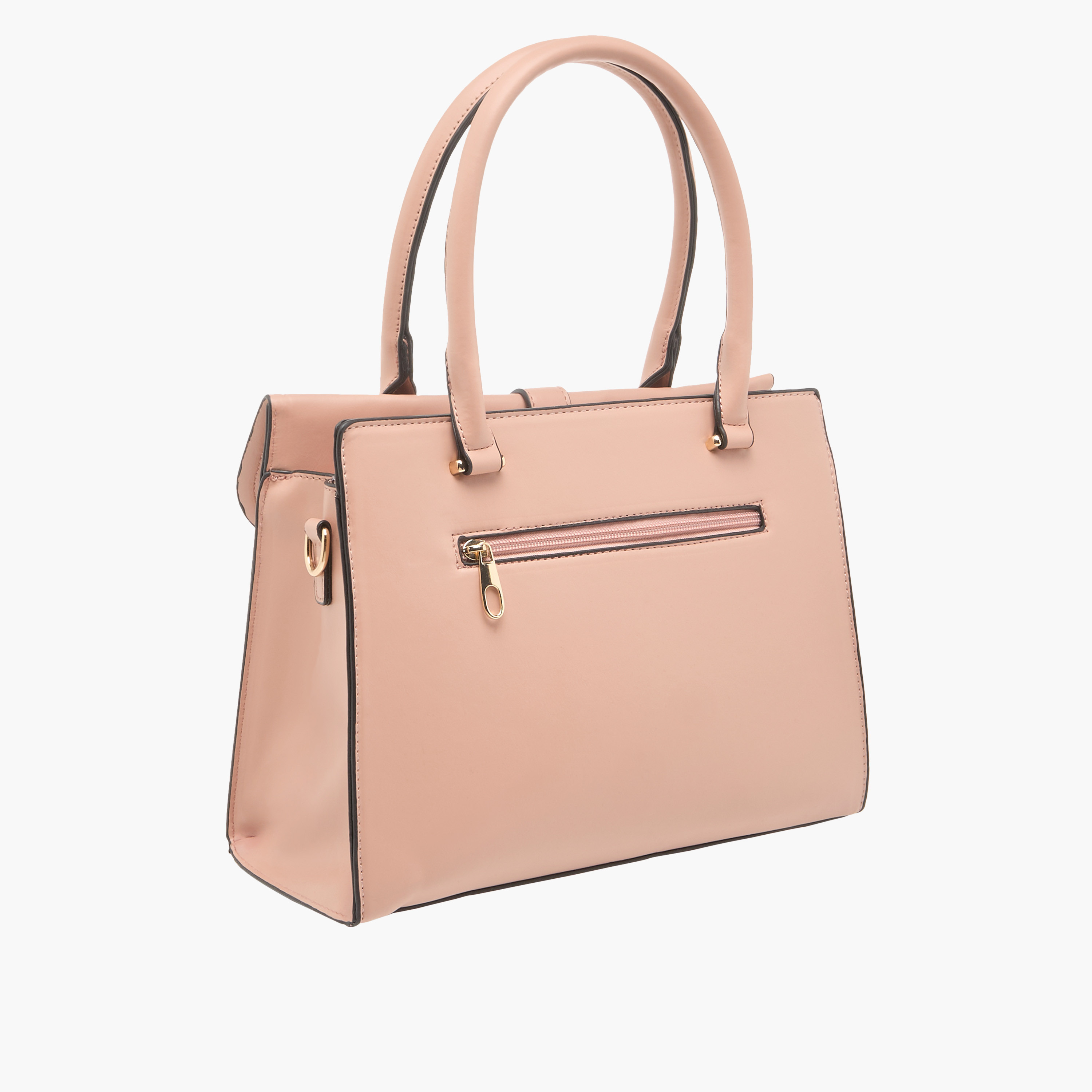 شنطة توتي بحزام بارز الملمس وحمّالة قابلة للفصل ومقابض من ساشا-women-bagsandwallets-handbags-image-4