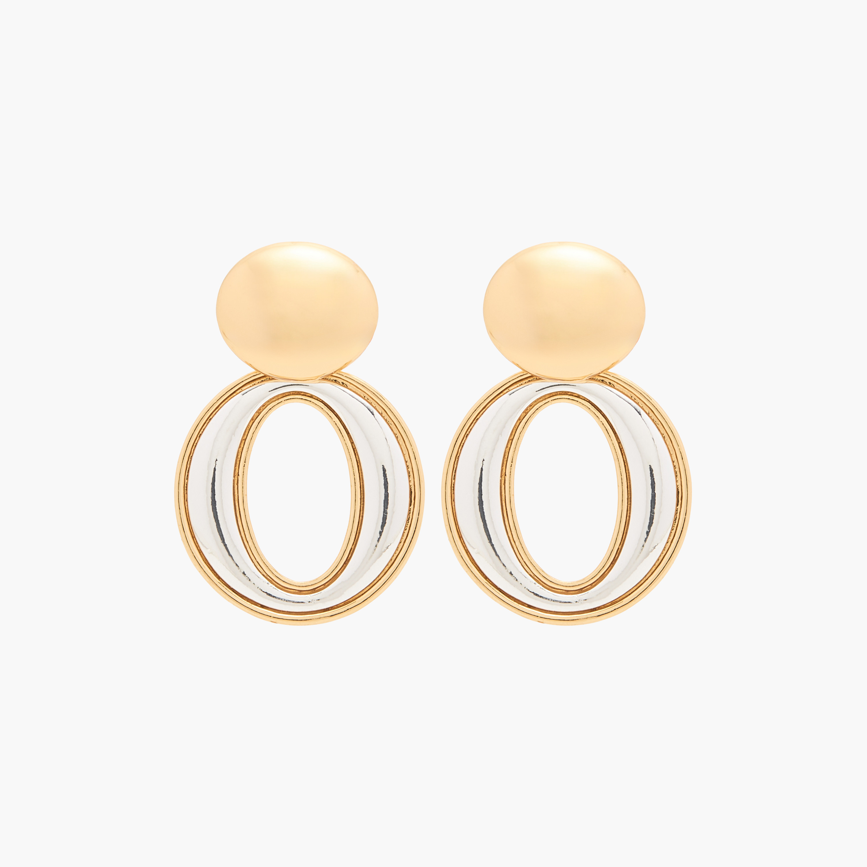 Canvas Metallic Earrings with Pushback Closure-women-watchesandjewellery-jewellery-earrings-image-1