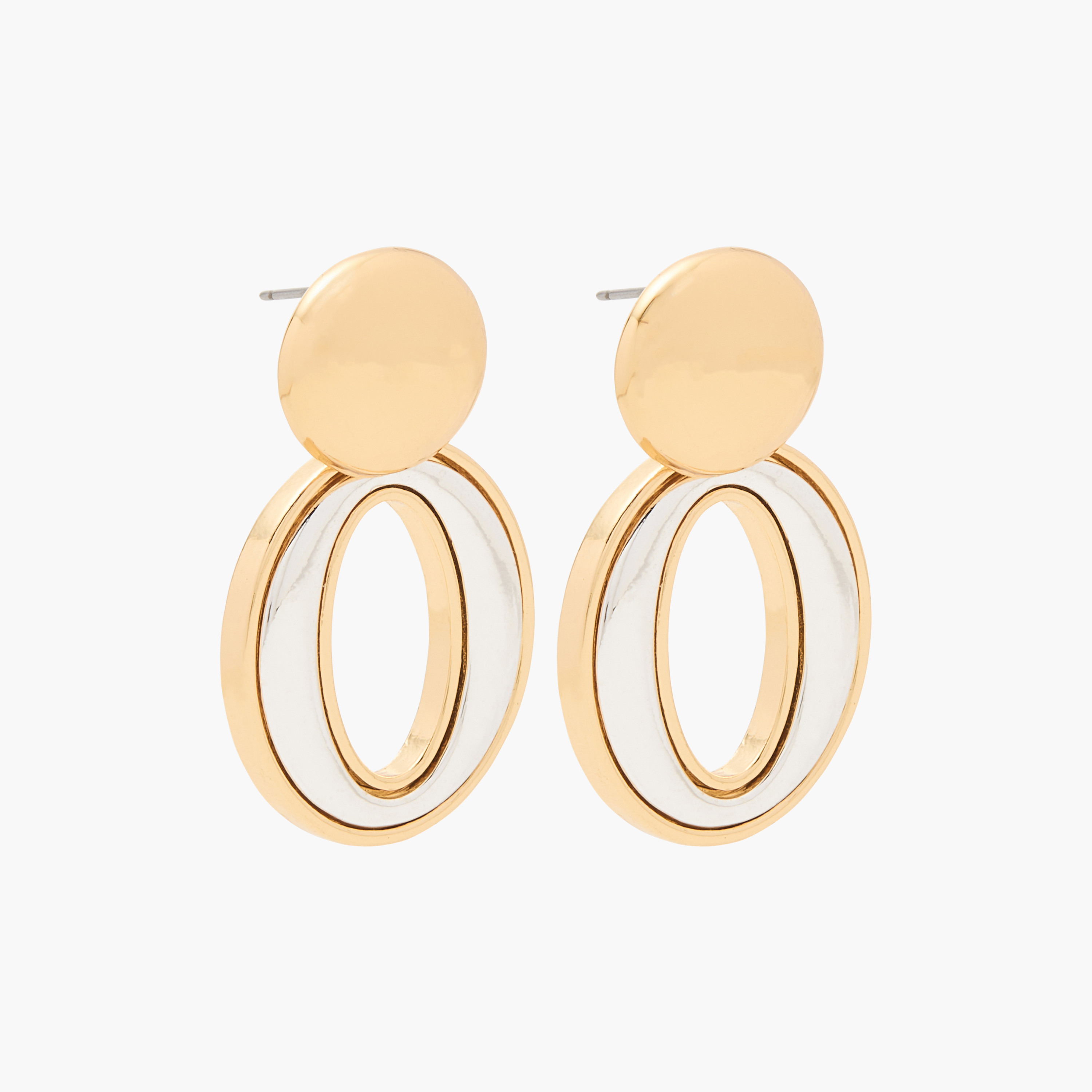 Canvas Metallic Earrings with Pushback Closure-women-watchesandjewellery-jewellery-earrings-image-2