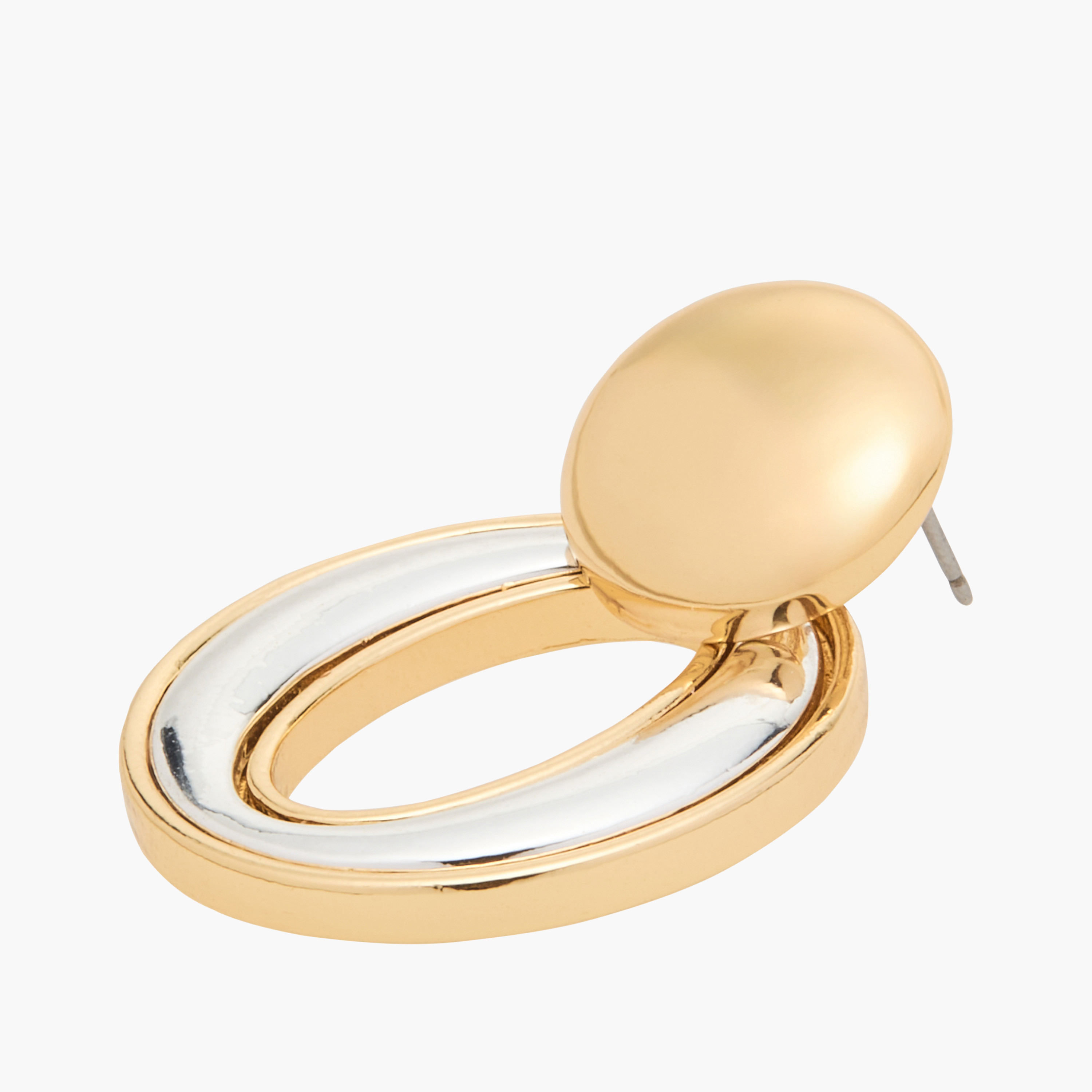 حلق ميتاليك ومكبس إغلاق خلفي-women-watchesandjewellery-jewellery-earrings-image-4
