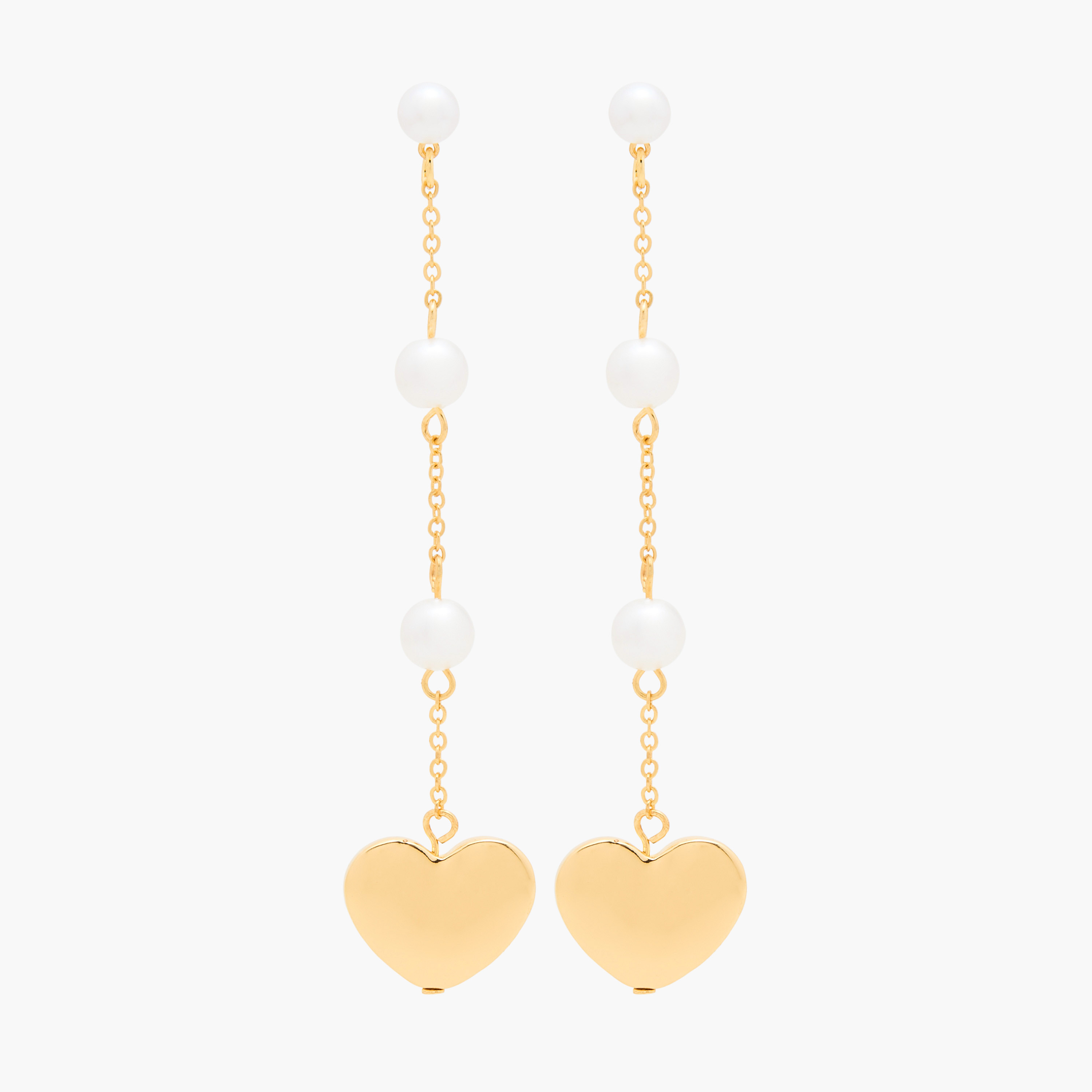 Canvas Pearl Embellished Dangle Earrings with Pushback Closure-women-watchesandjewellery-jewellery-earrings-image-1