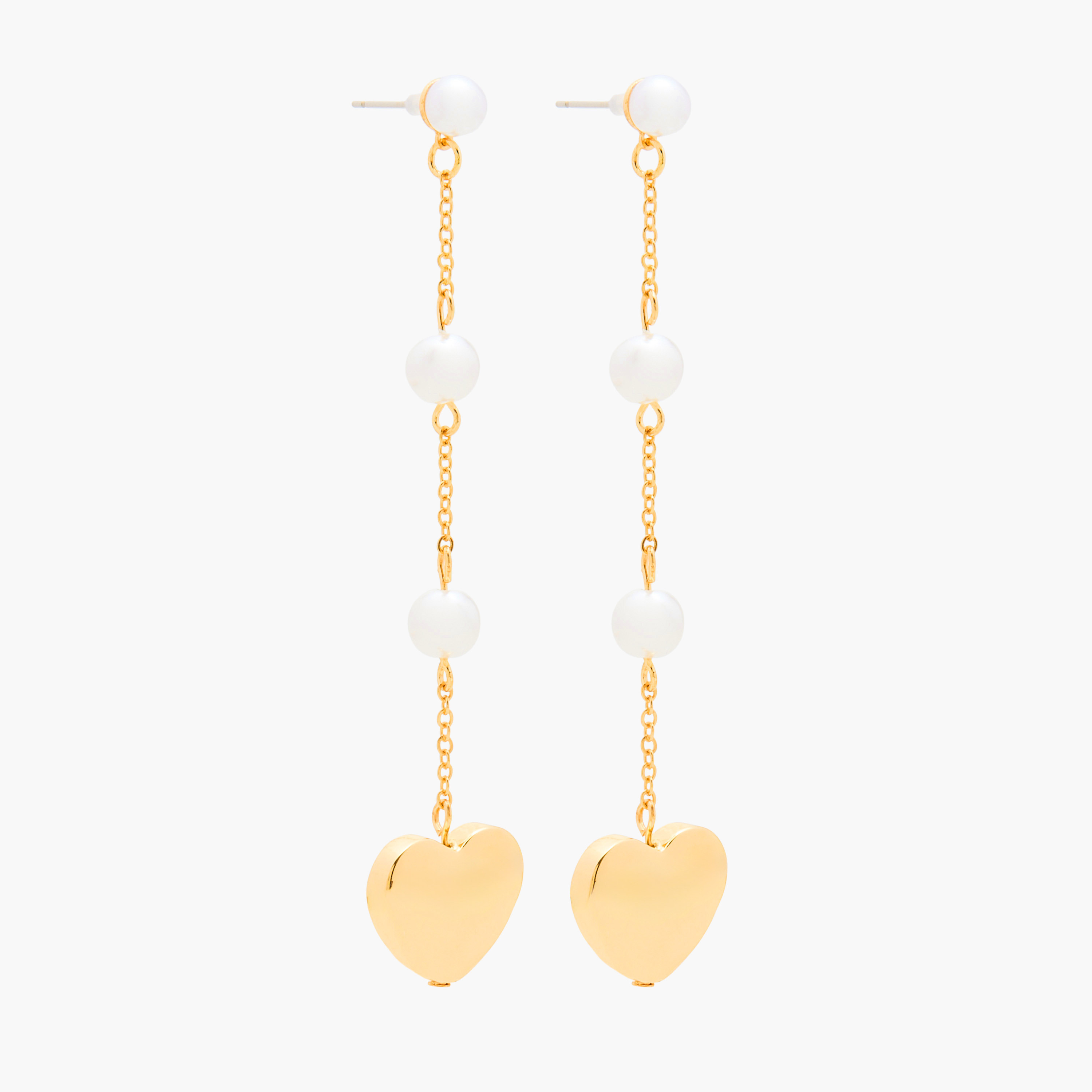 Canvas Pearl Embellished Dangle Earrings with Pushback Closure-women-watchesandjewellery-jewellery-earrings-image-2