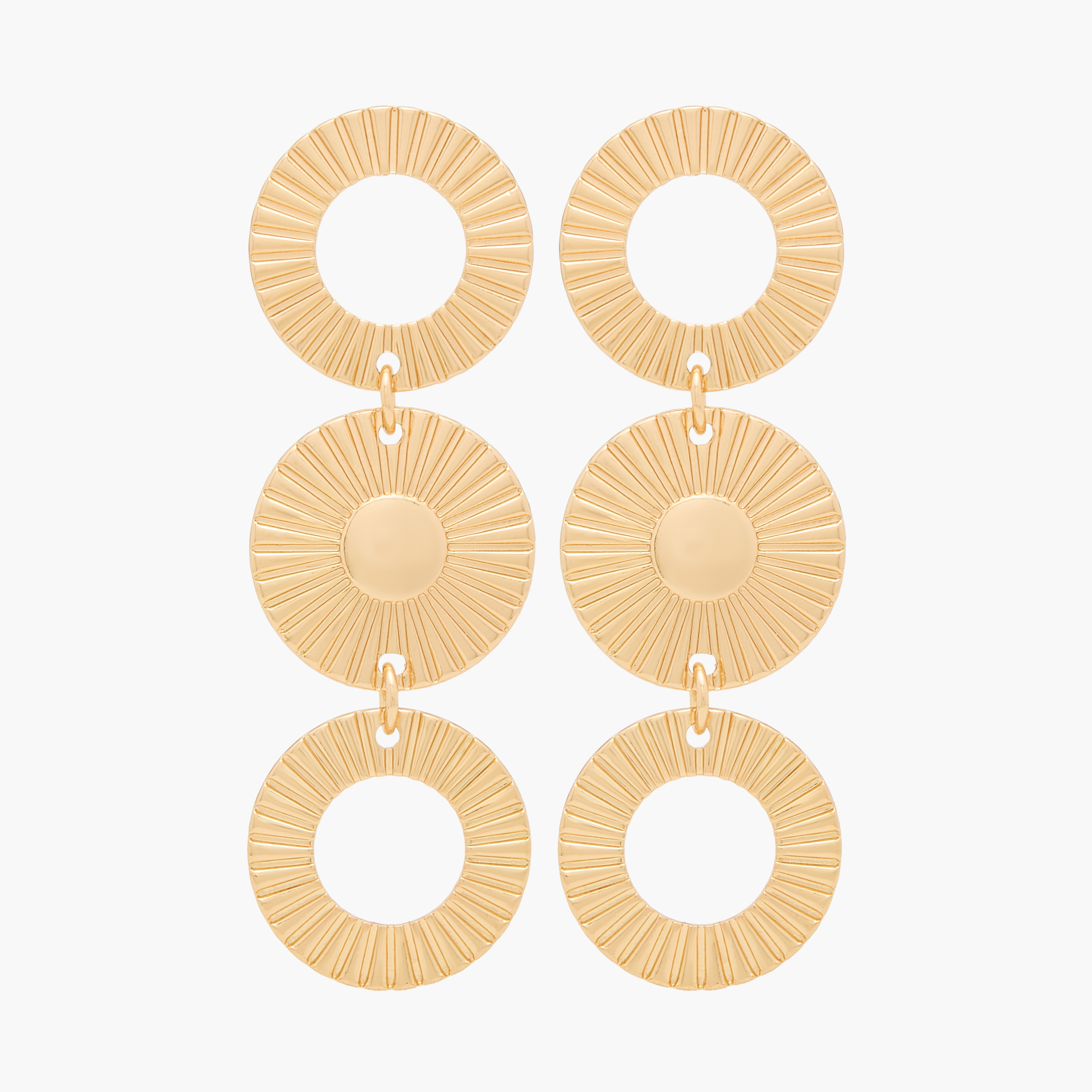 Canvas Textured Dangle Earrings with Pushback Closure-women-watchesandjewellery-jewellery-earrings-image-1
