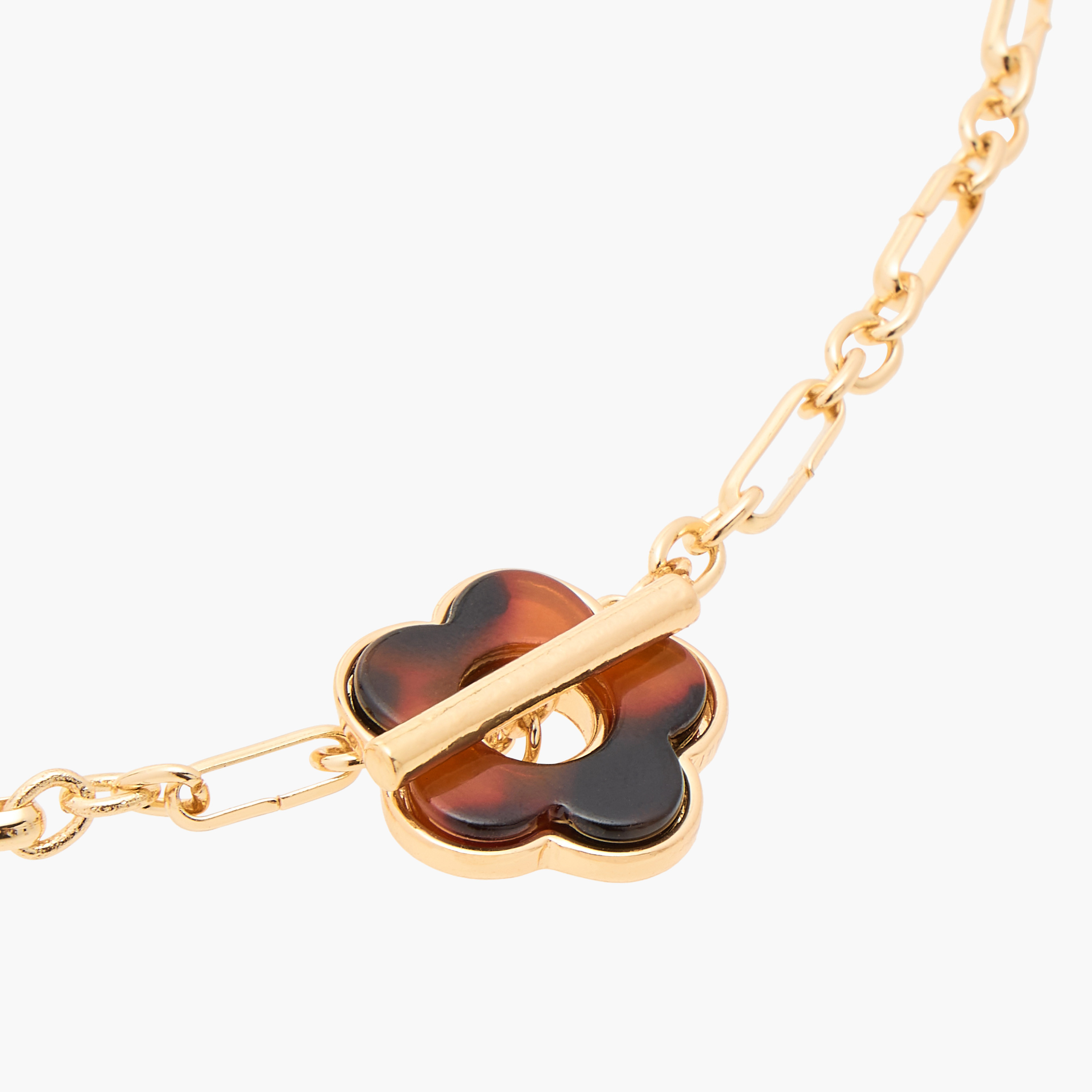 Floral Pendant Necklace with Toggle Clasp Closure-women-watchesandjewellery-jewellery-necklacesandpendants-image-2