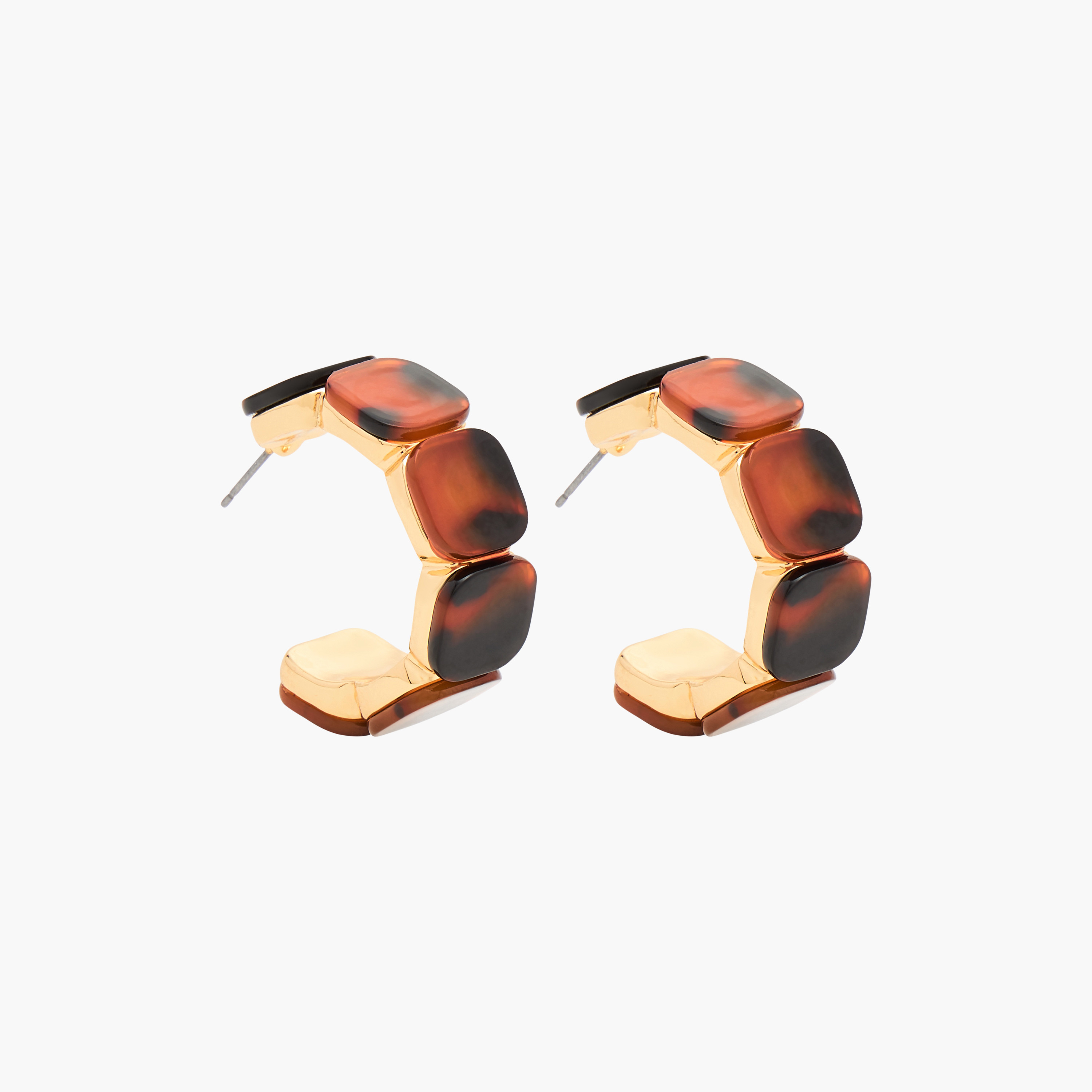 Canvas Metallic Hoop Earrings with Pushback Closure-women-watchesandjewellery-jewellery-earrings-image-2