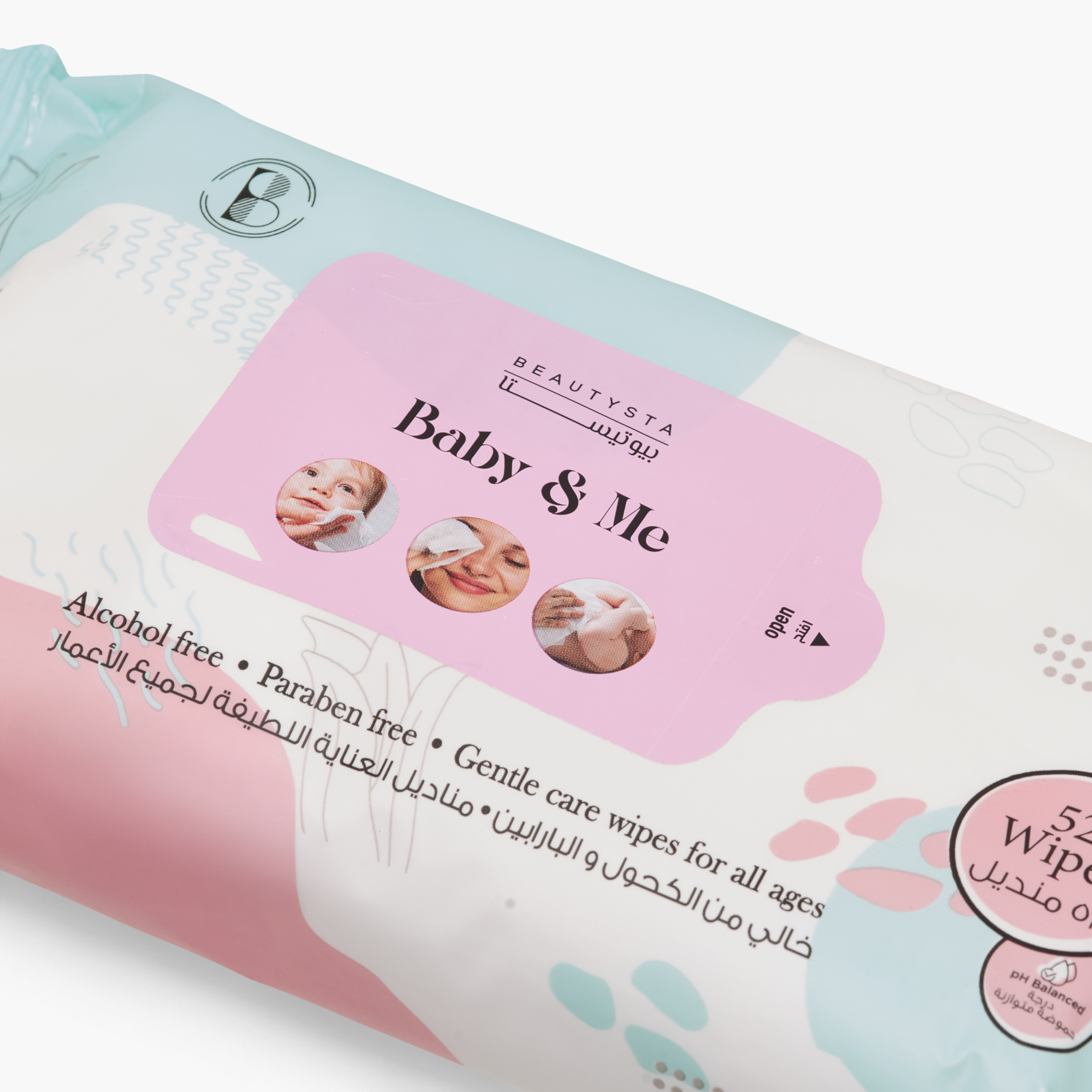 Beautysta Baby and Me Floral Wet Wipes - 52 Sheets-beautyandpersonalcare-makeup-face-makeupremovers-image-4