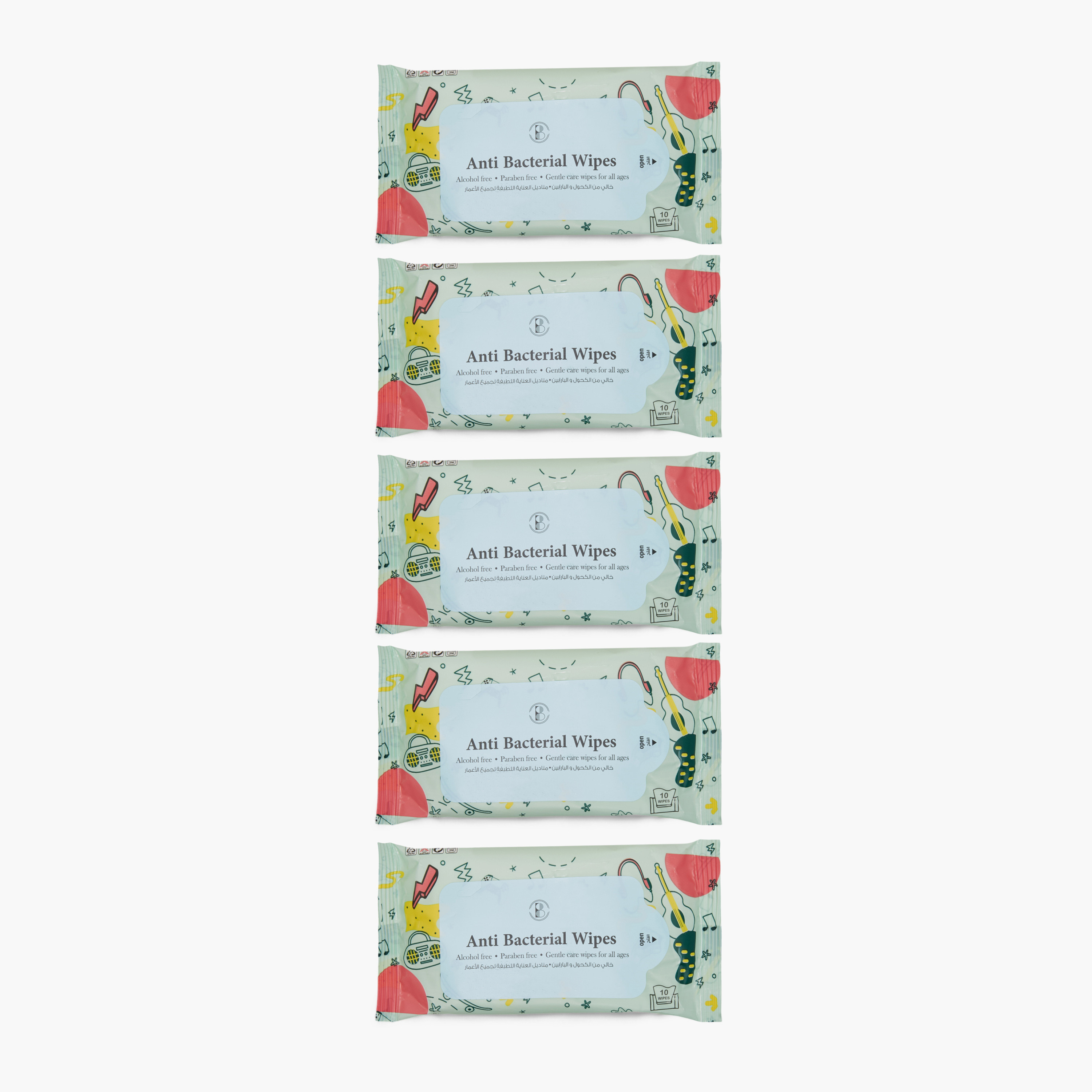 Beautysta Anti-Bacterial 10-Sheet Wet Wipes - Set of 5-beautyandpersonalcare-makeup-face-makeupremovers-image-2