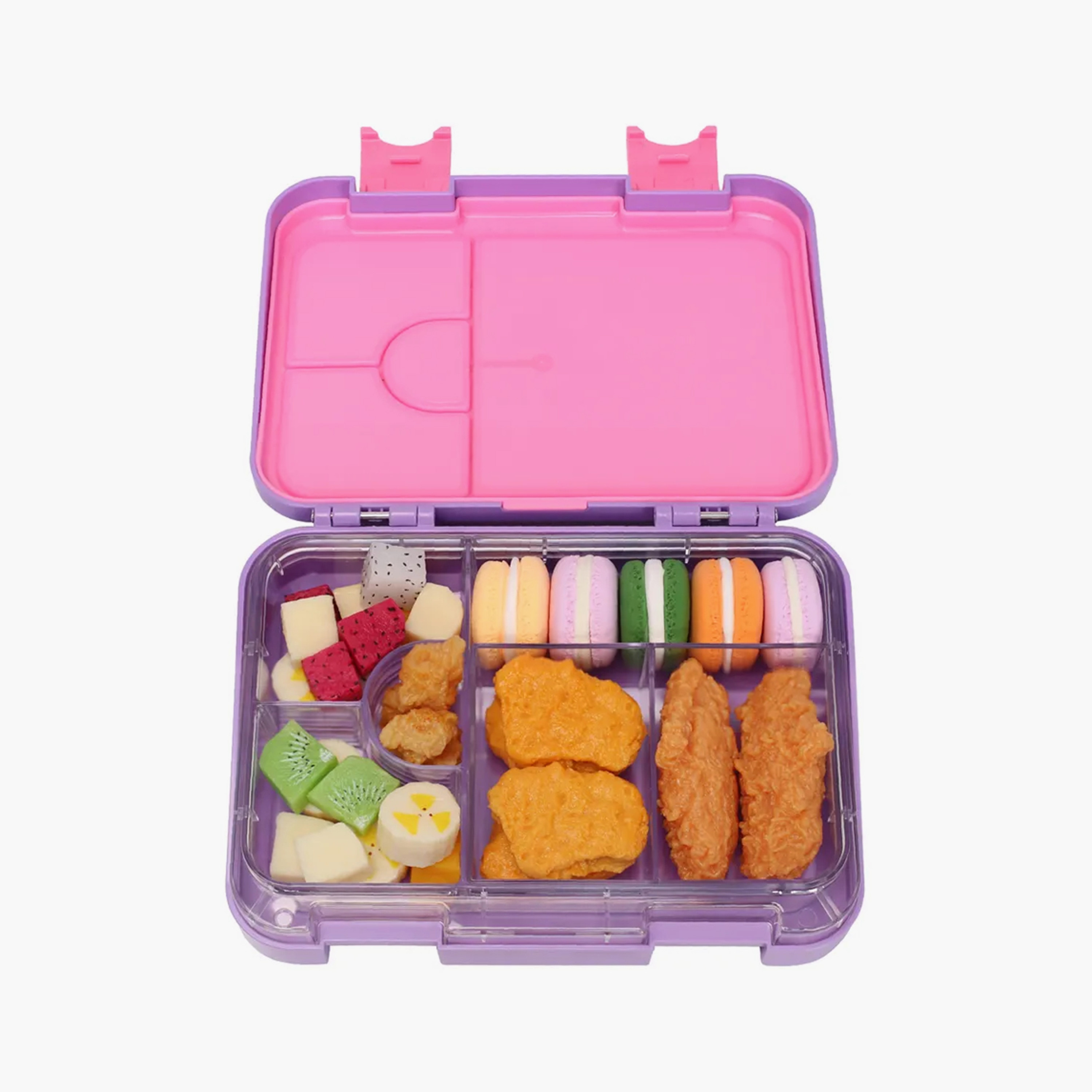 Snack Attack 4 & 6 Convertible Bento Lunch Box - Unicorn - Pink-school-lunchessentials-lunchboxes-image-3